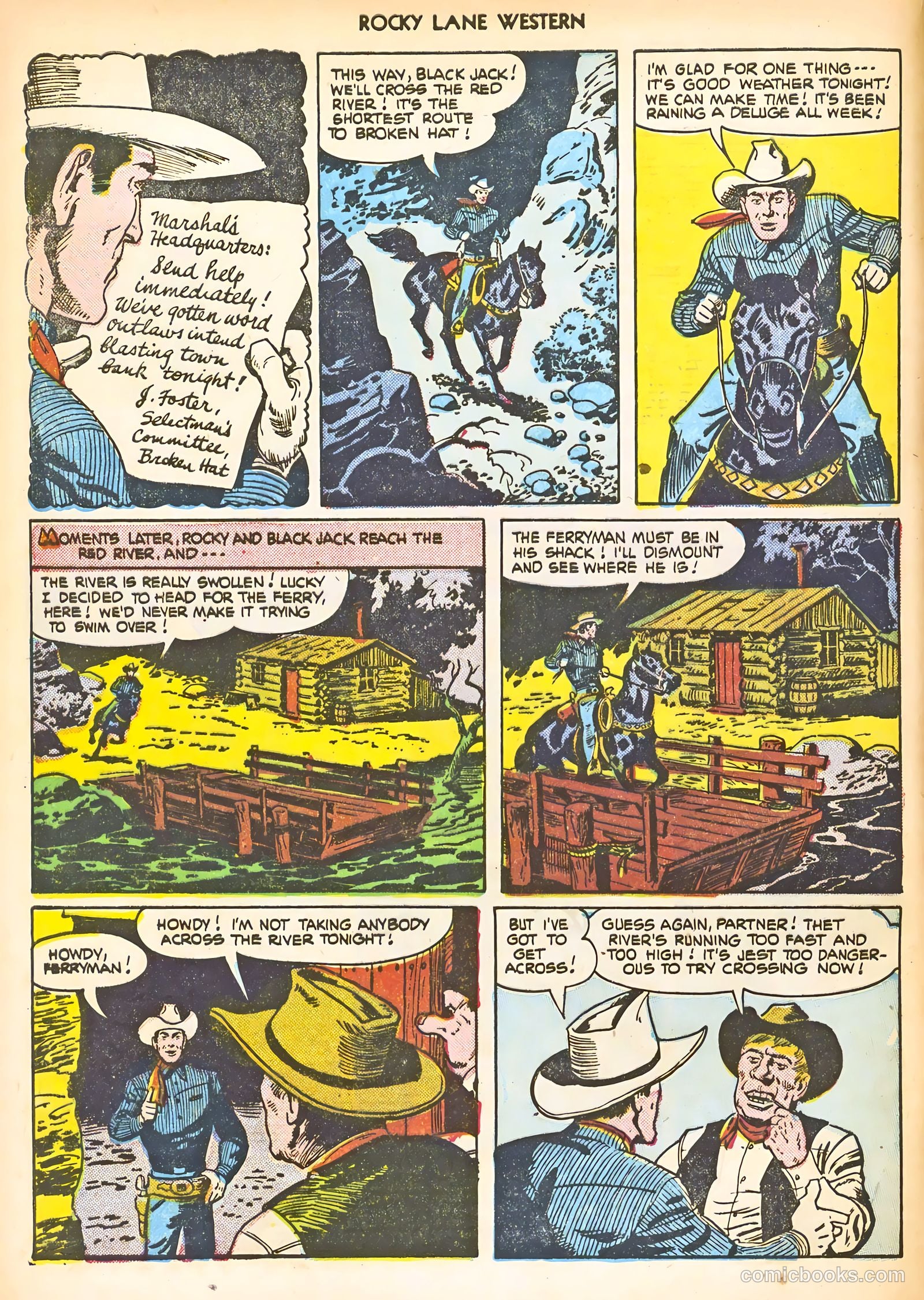 Rocky Lane Western #24 (1951) — page 4 of 52