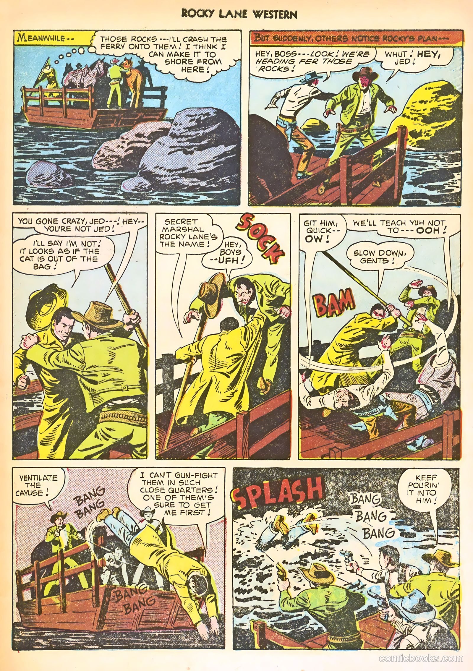 Rocky Lane Western #24 (1951) — page 9 of 52
