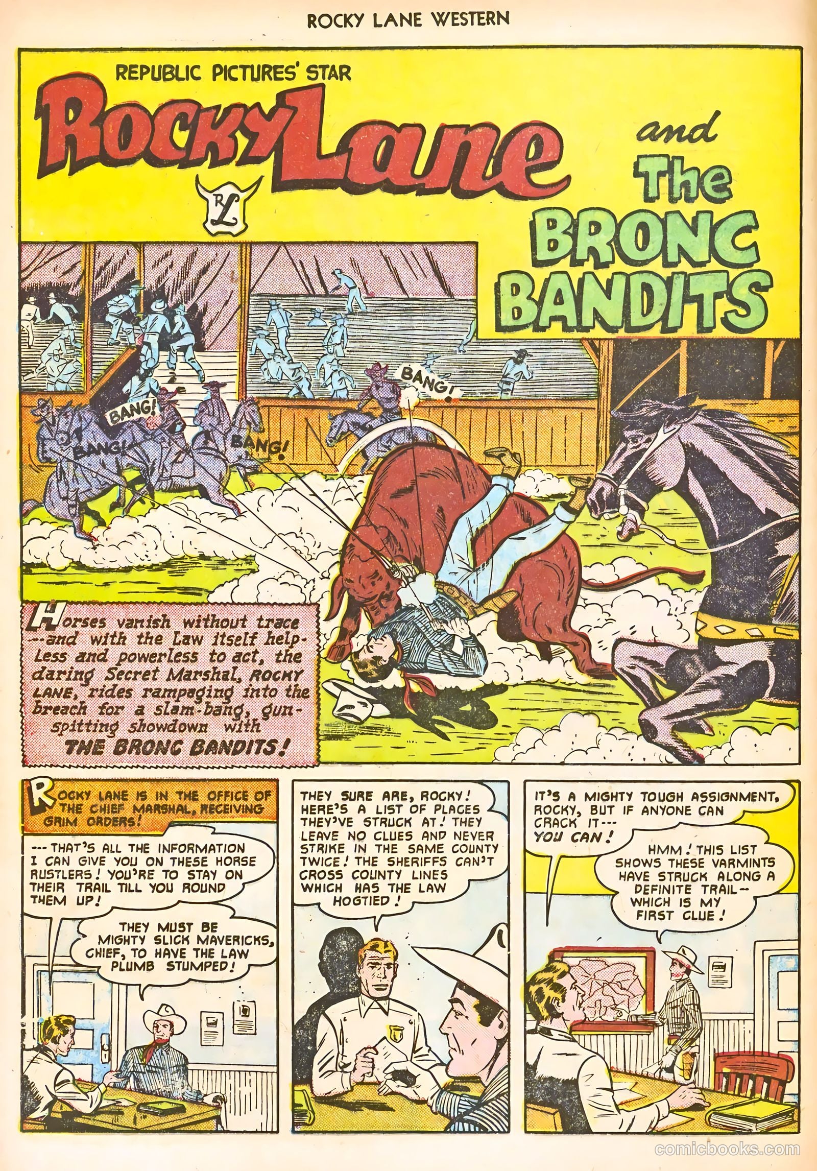 Rocky Lane Western #24 (1951) — page 16 of 52