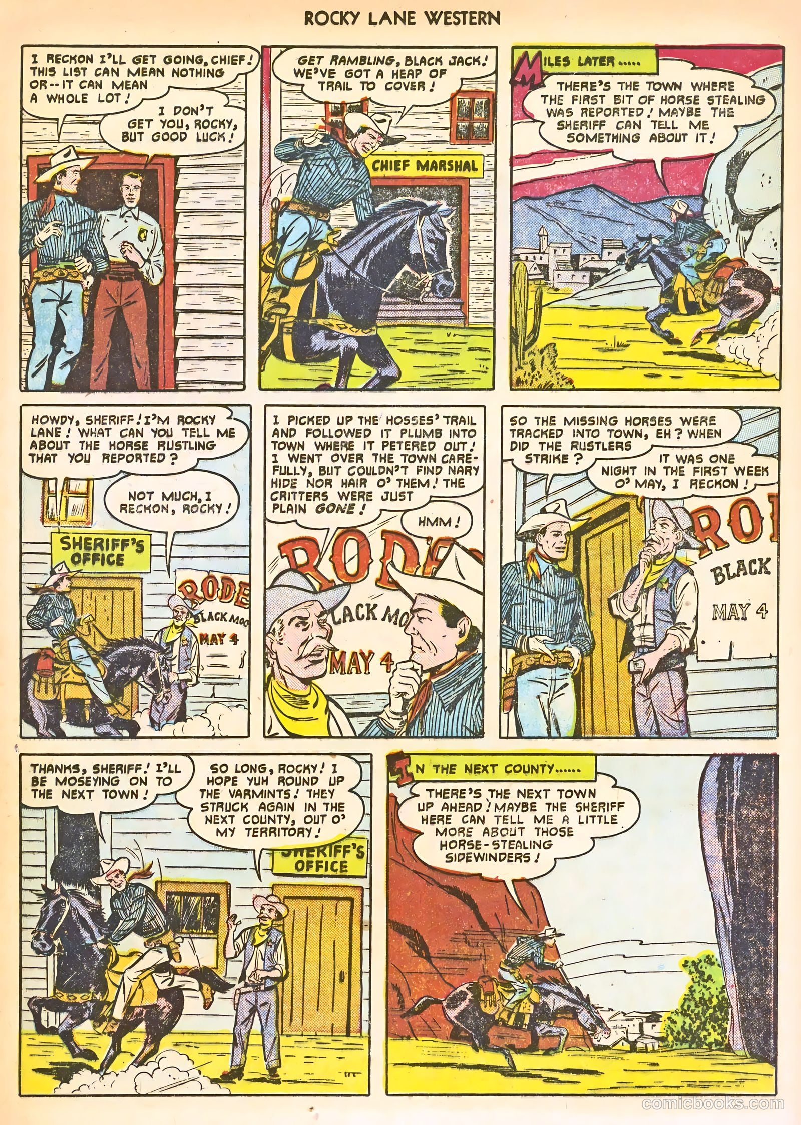 Rocky Lane Western #24 (1951) — page 17 of 52