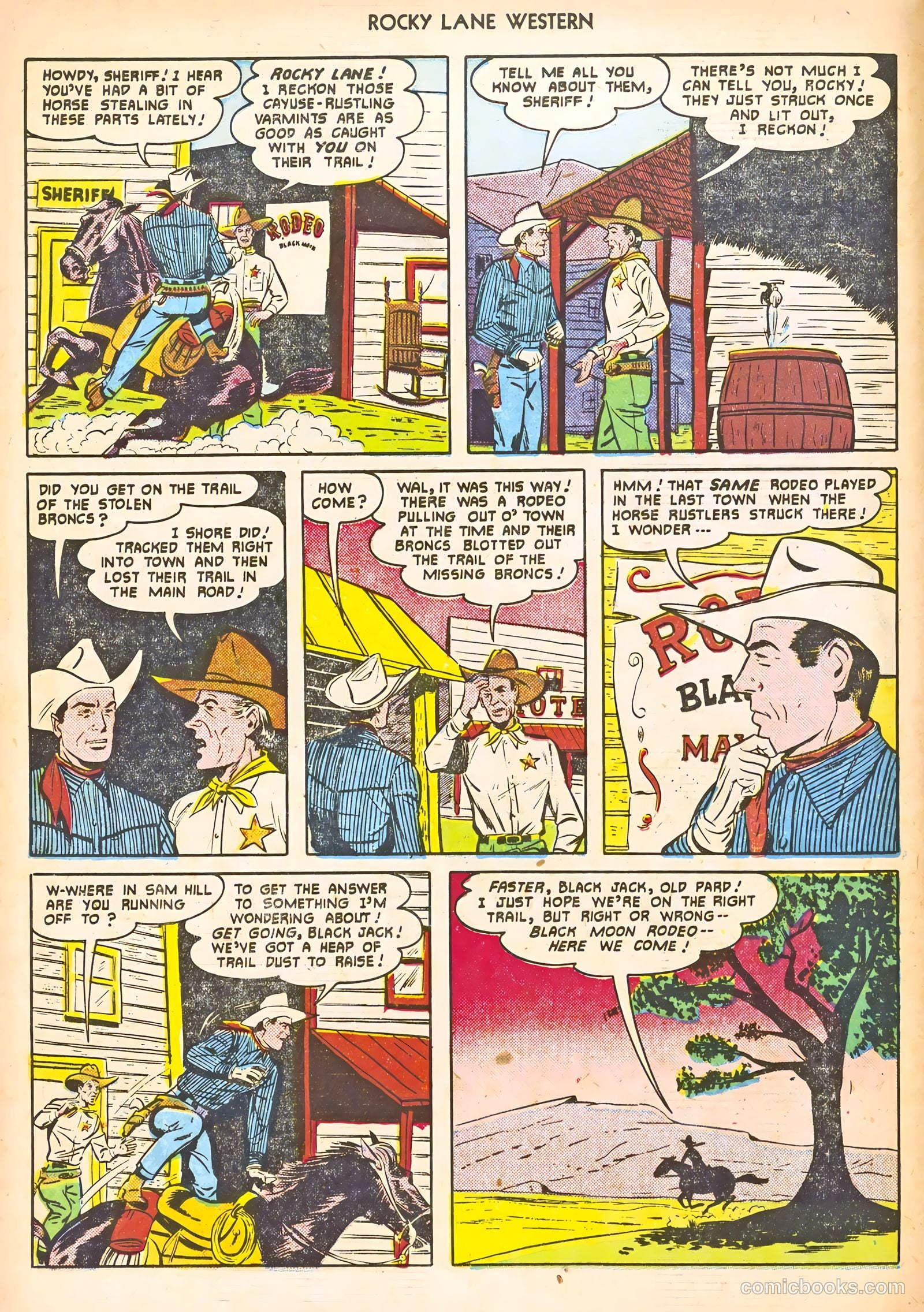Rocky Lane Western #24 (1951) — page 18 of 52