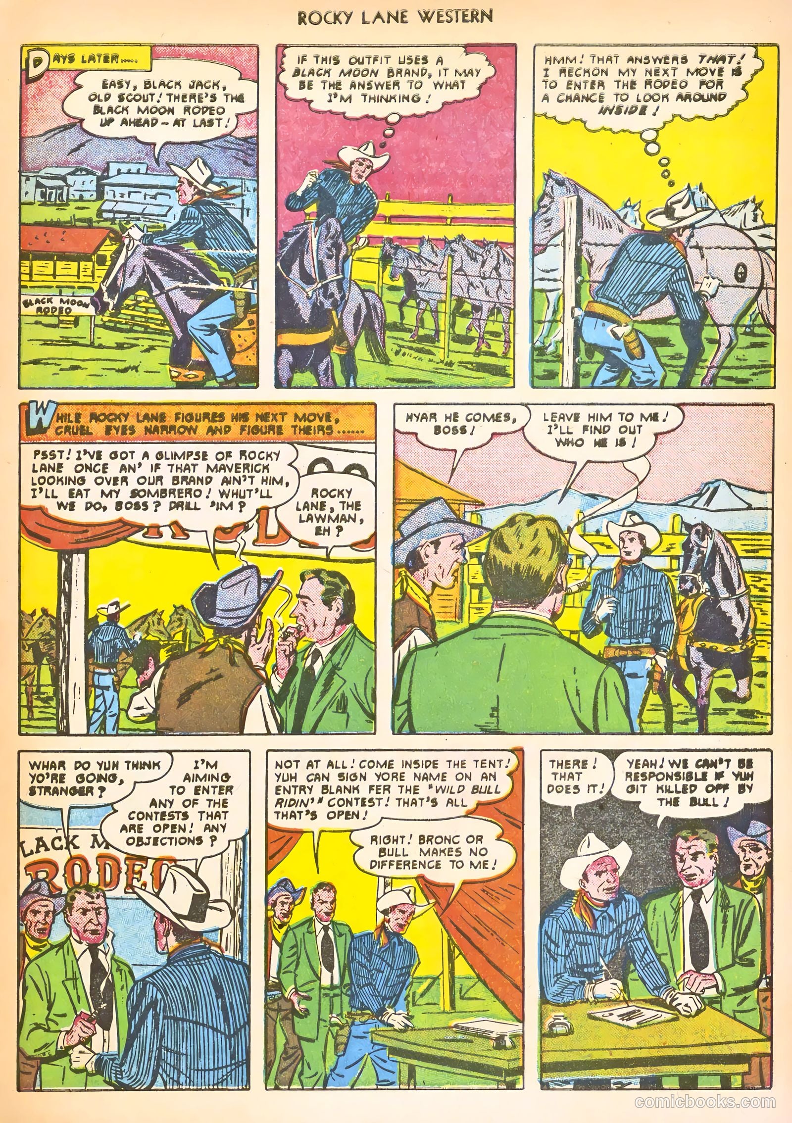 Rocky Lane Western #24 (1951) — page 19 of 52