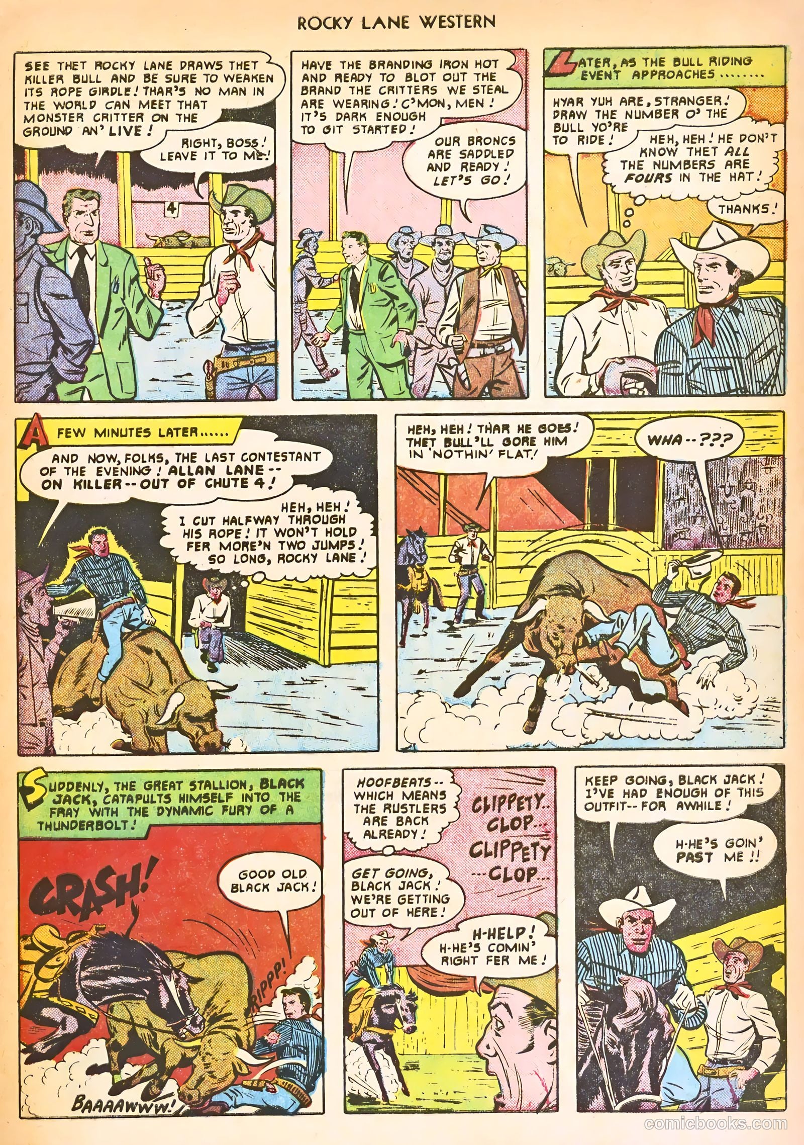 Rocky Lane Western #24 (1951) — page 21 of 52