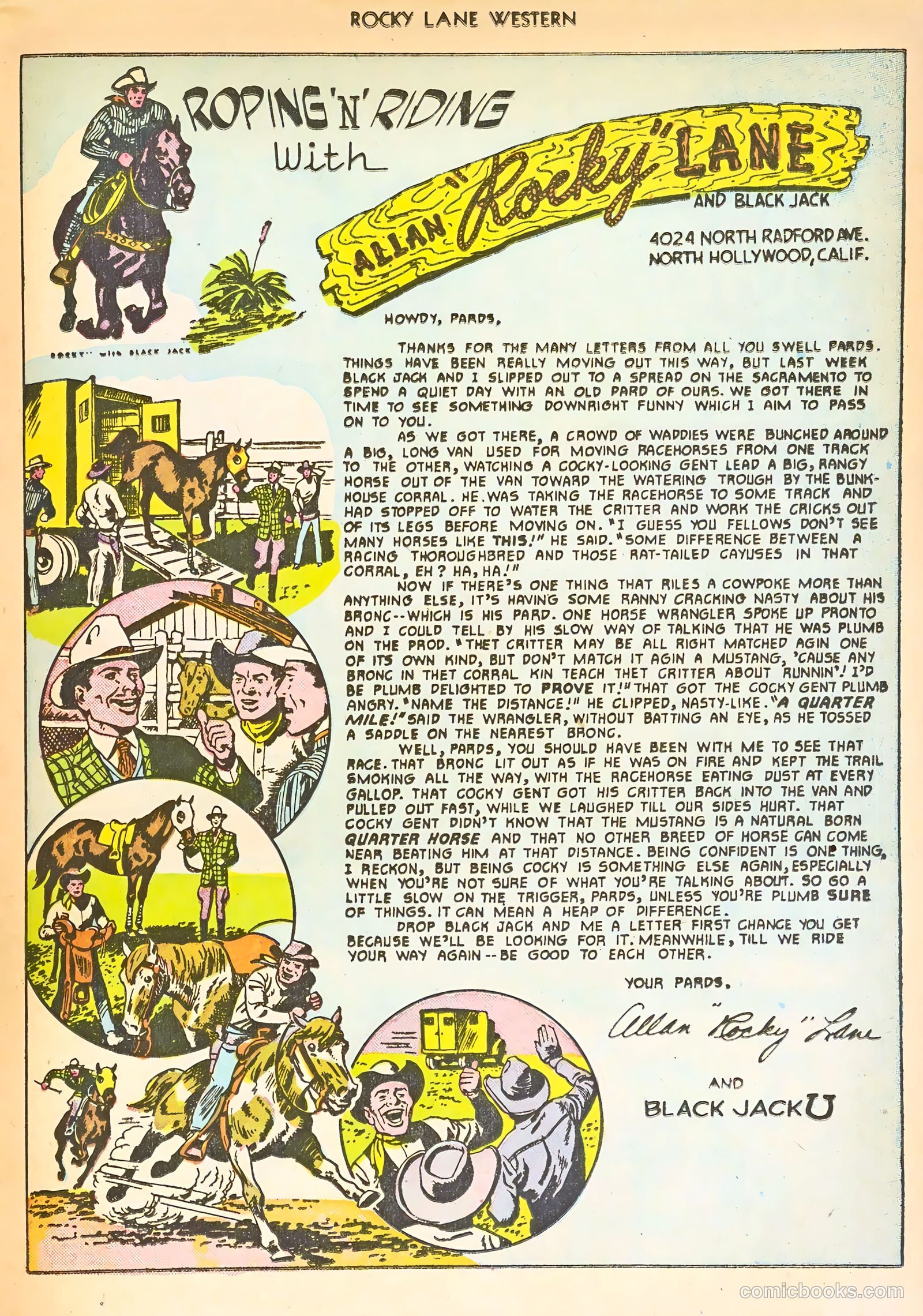 Rocky Lane Western #24 (1951) — page 23 of 52