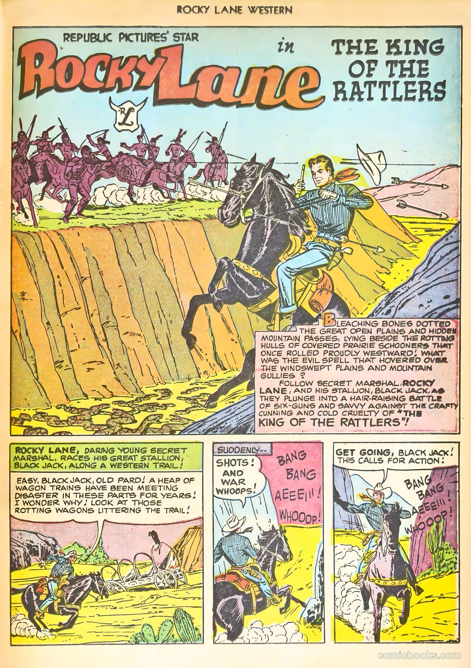 Rocky Lane Western #24 (1951) — page 27 of 52