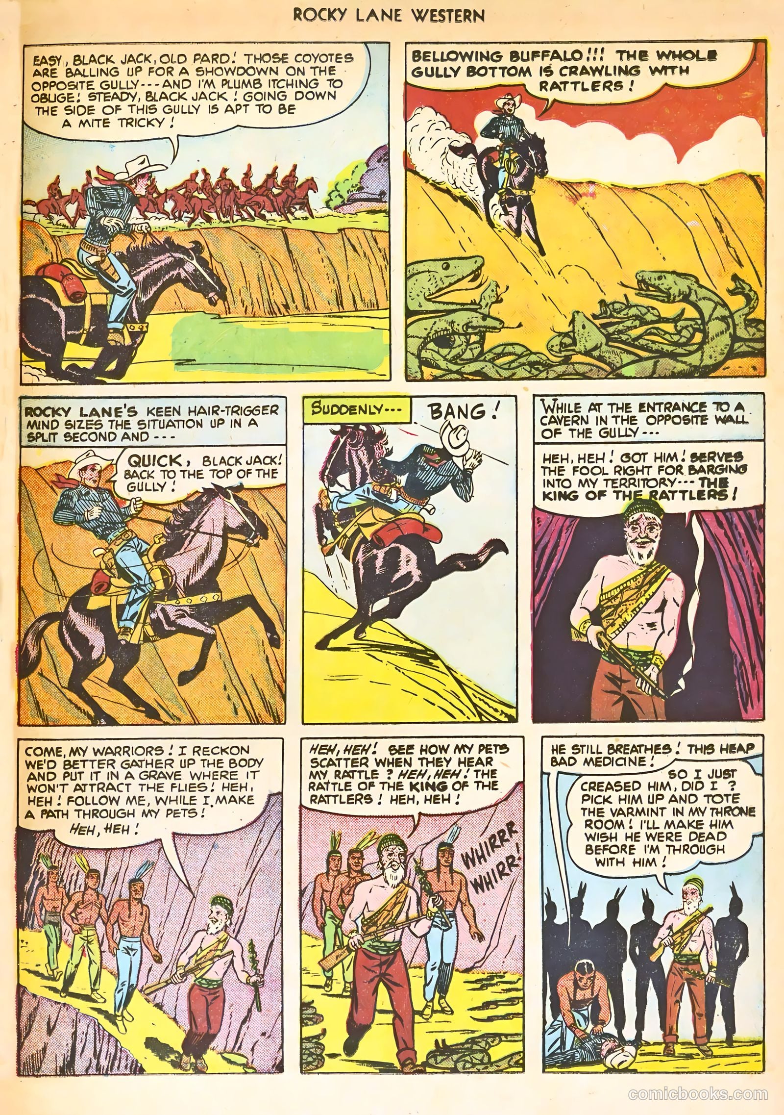 Rocky Lane Western #24 (1951) — page 29 of 52