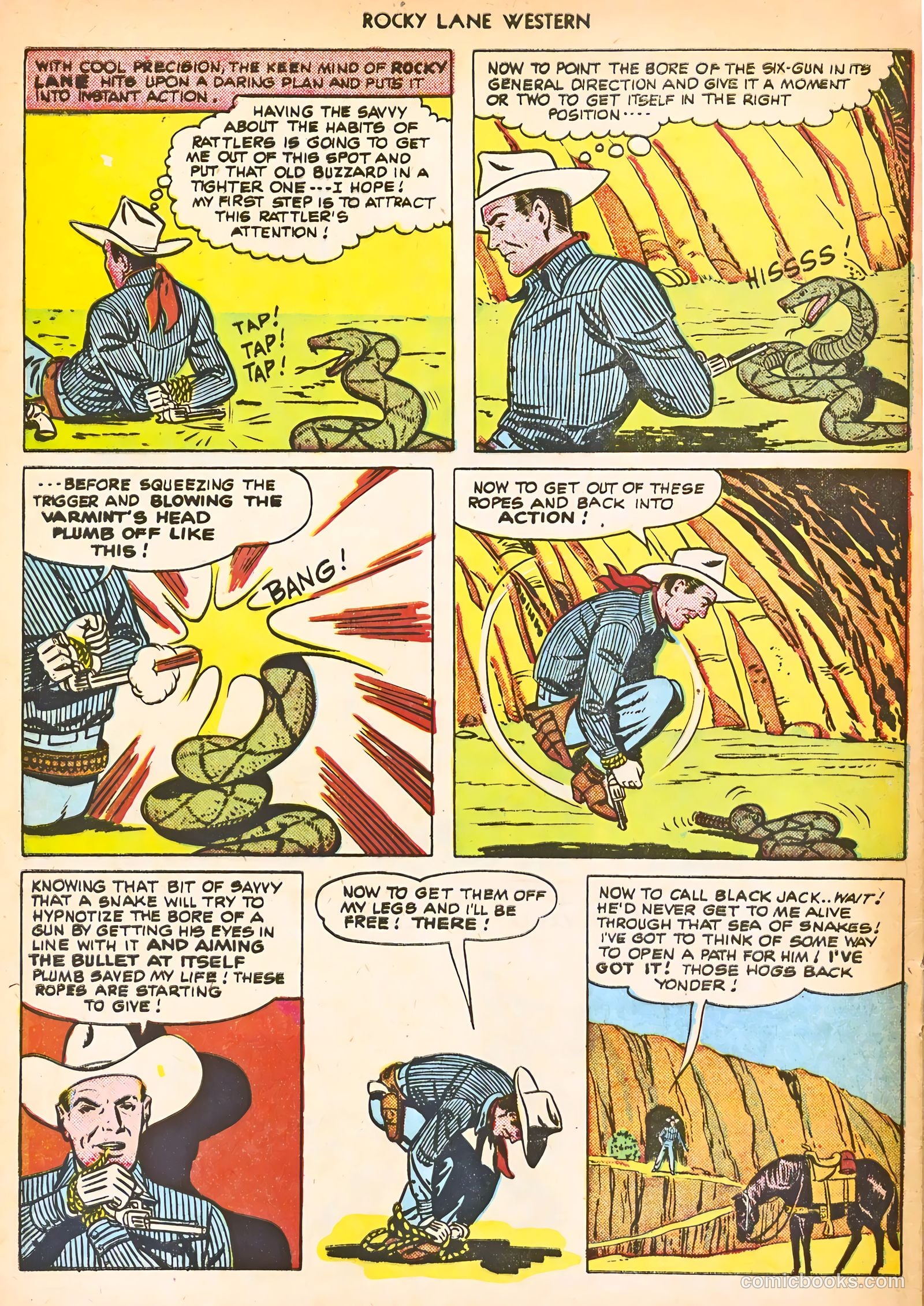Rocky Lane Western #24 (1951) — page 32 of 52