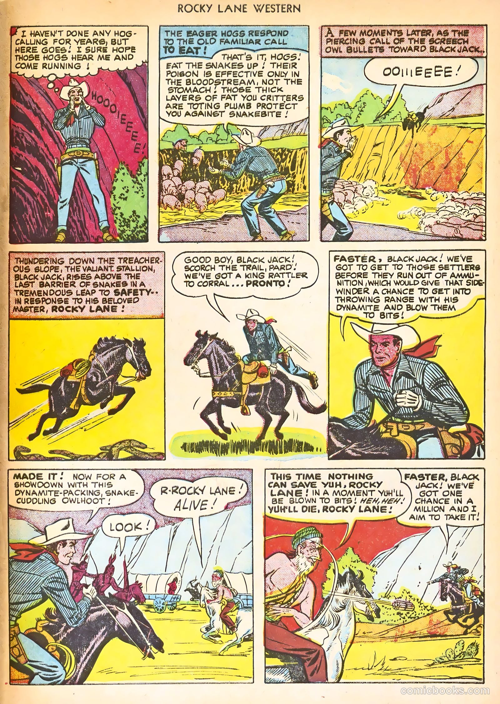 Rocky Lane Western #24 (1951) — page 33 of 52