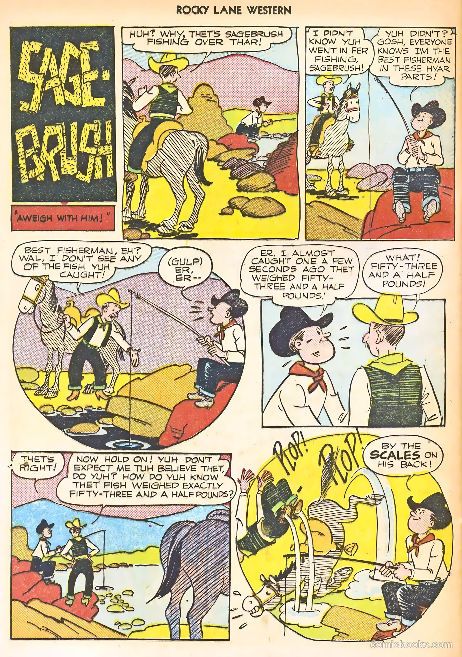 Rocky Lane Western #24 (1951) — page 36 of 52