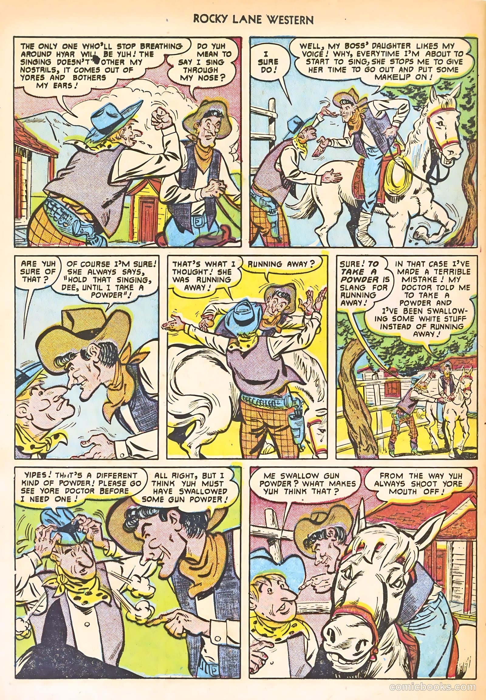 Rocky Lane Western #24 (1951) — page 40 of 52