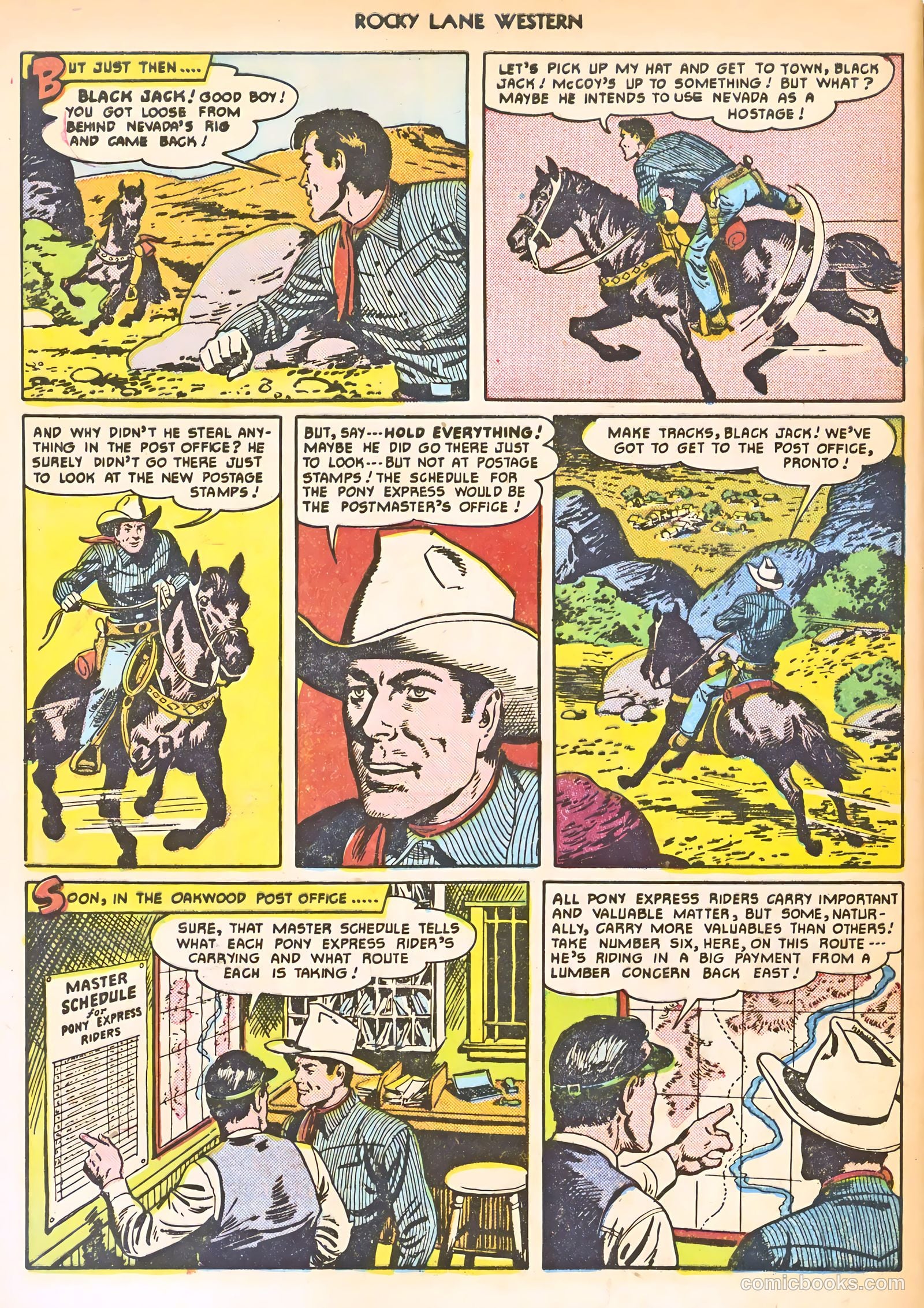 Rocky Lane Western #24 (1951) — page 48 of 52