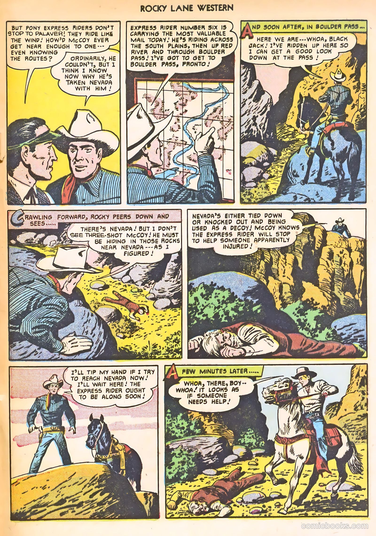 Rocky Lane Western #24 (1951) — page 49 of 52