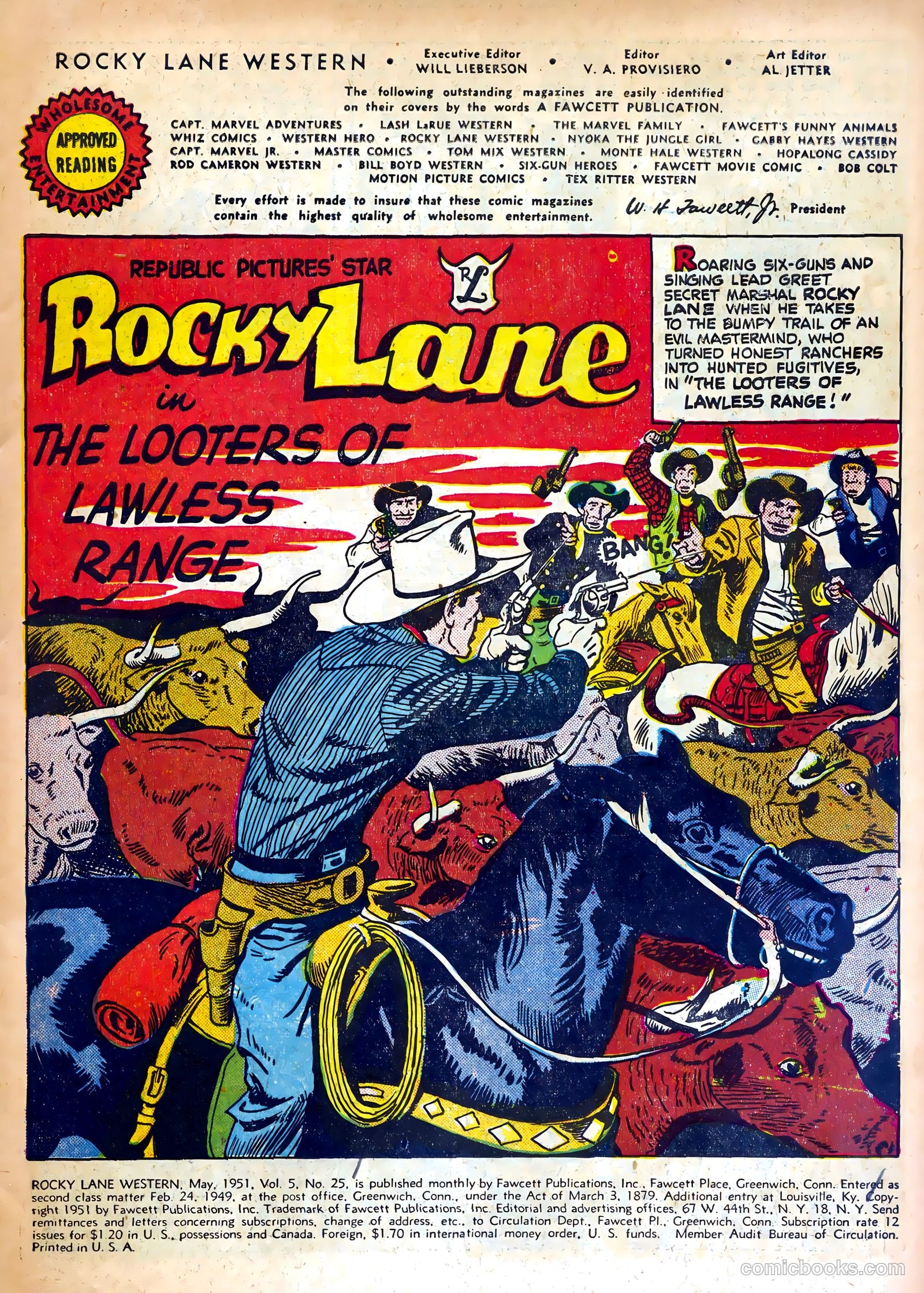 Rocky Lane Western #25 (1951) — page 3 of 36