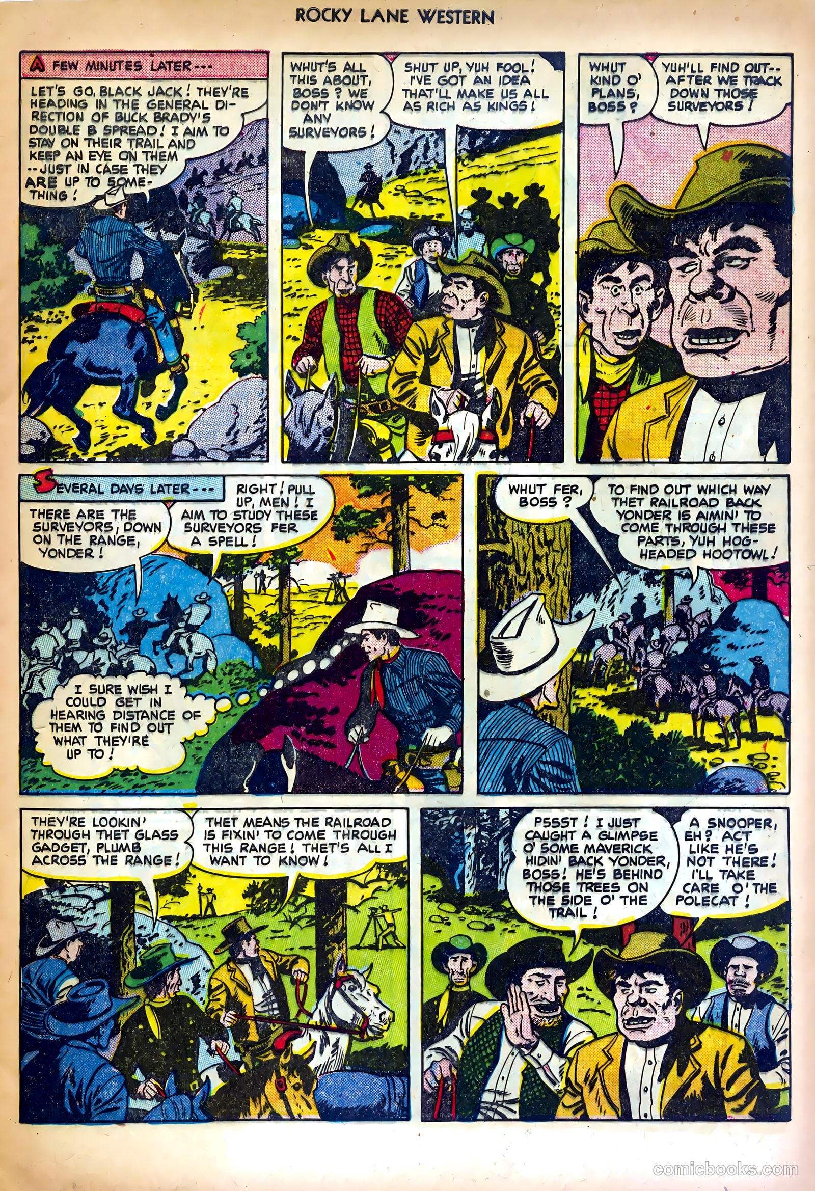 Rocky Lane Western #25 (1951) — page 5 of 36