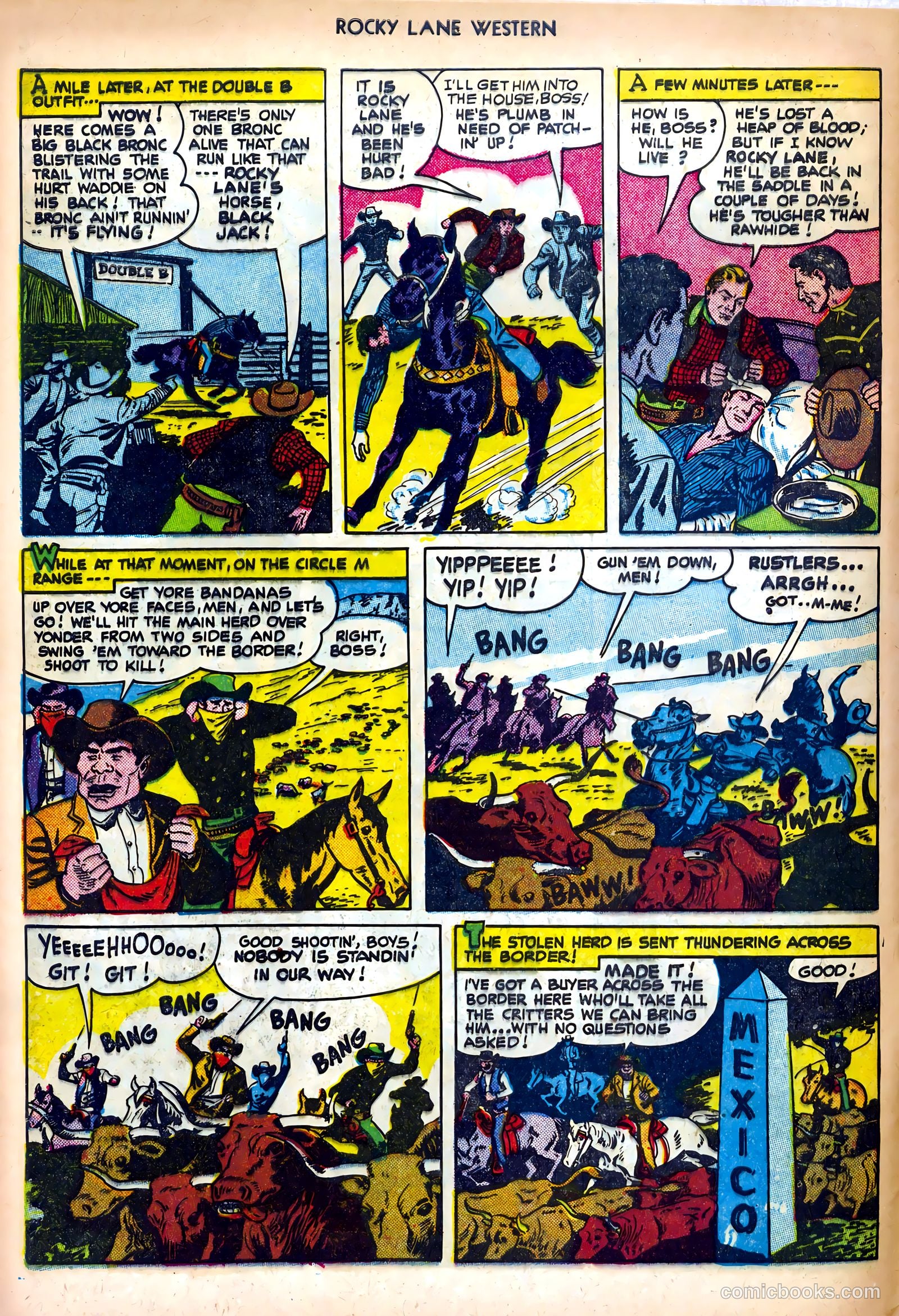 Rocky Lane Western #25 (1951) — page 8 of 36