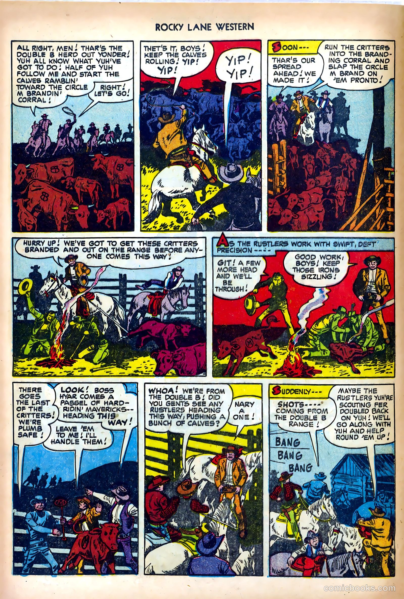 Rocky Lane Western #25 (1951) — page 12 of 36