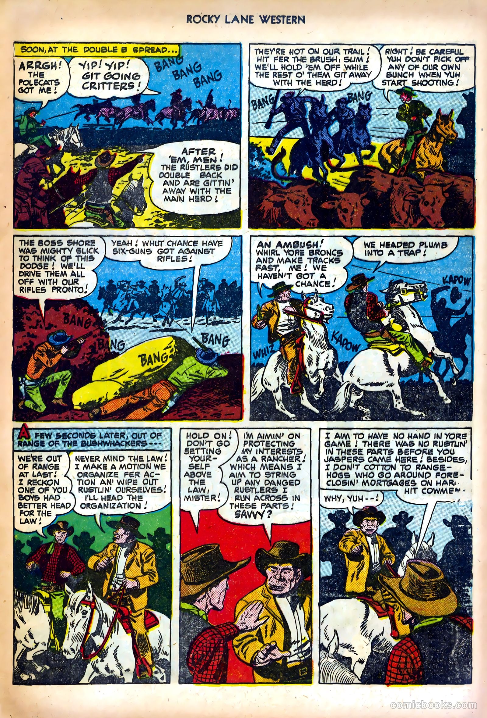 Rocky Lane Western #25 (1951) — page 13 of 36