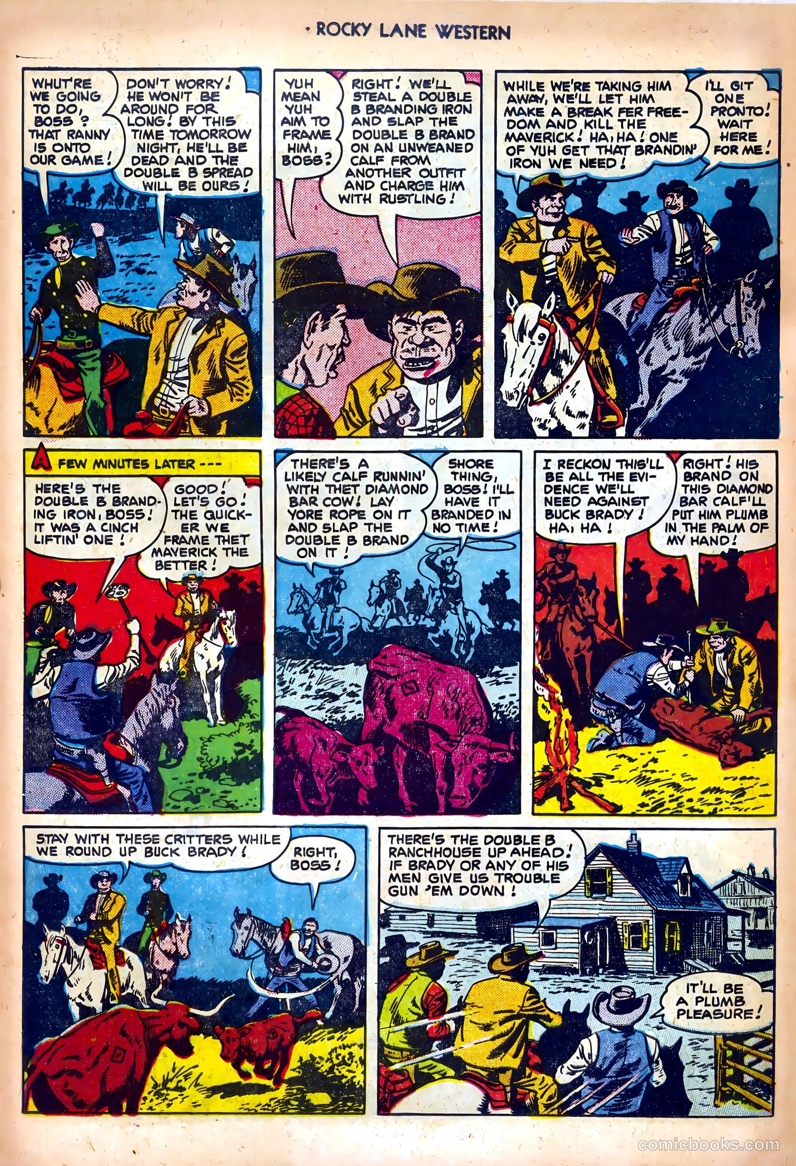 Rocky Lane Western #25 (1951) — page 14 of 36
