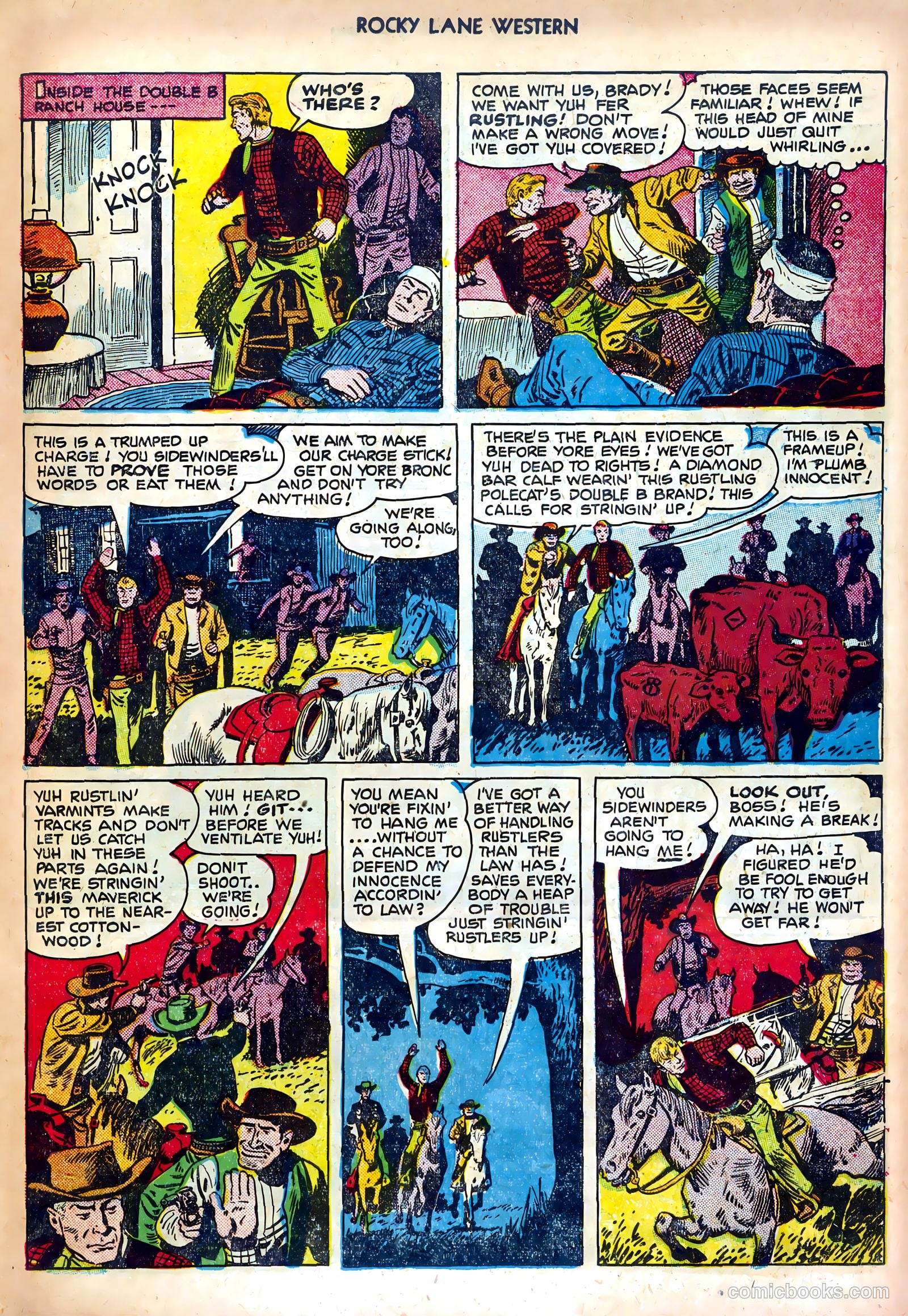 Rocky Lane Western #25 (1951) — page 15 of 36