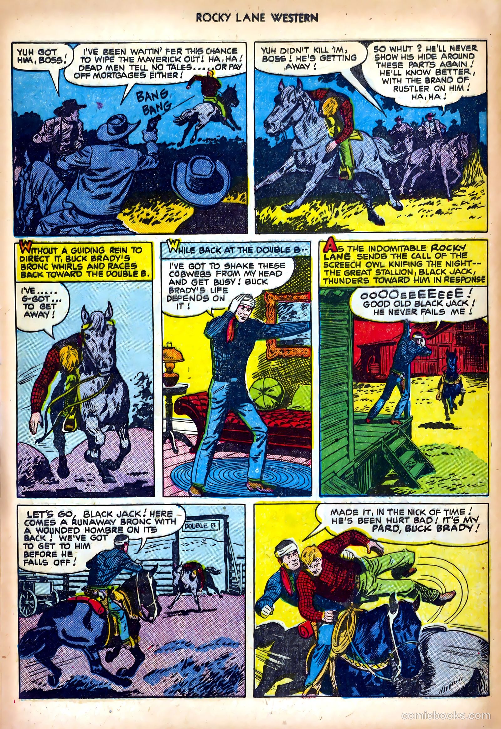 Rocky Lane Western #25 (1951) — page 16 of 36