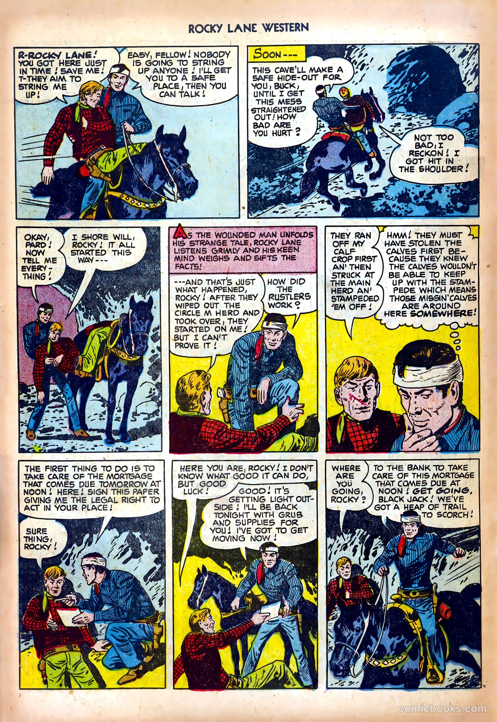 Rocky Lane Western #25 (1951) — page 18 of 36