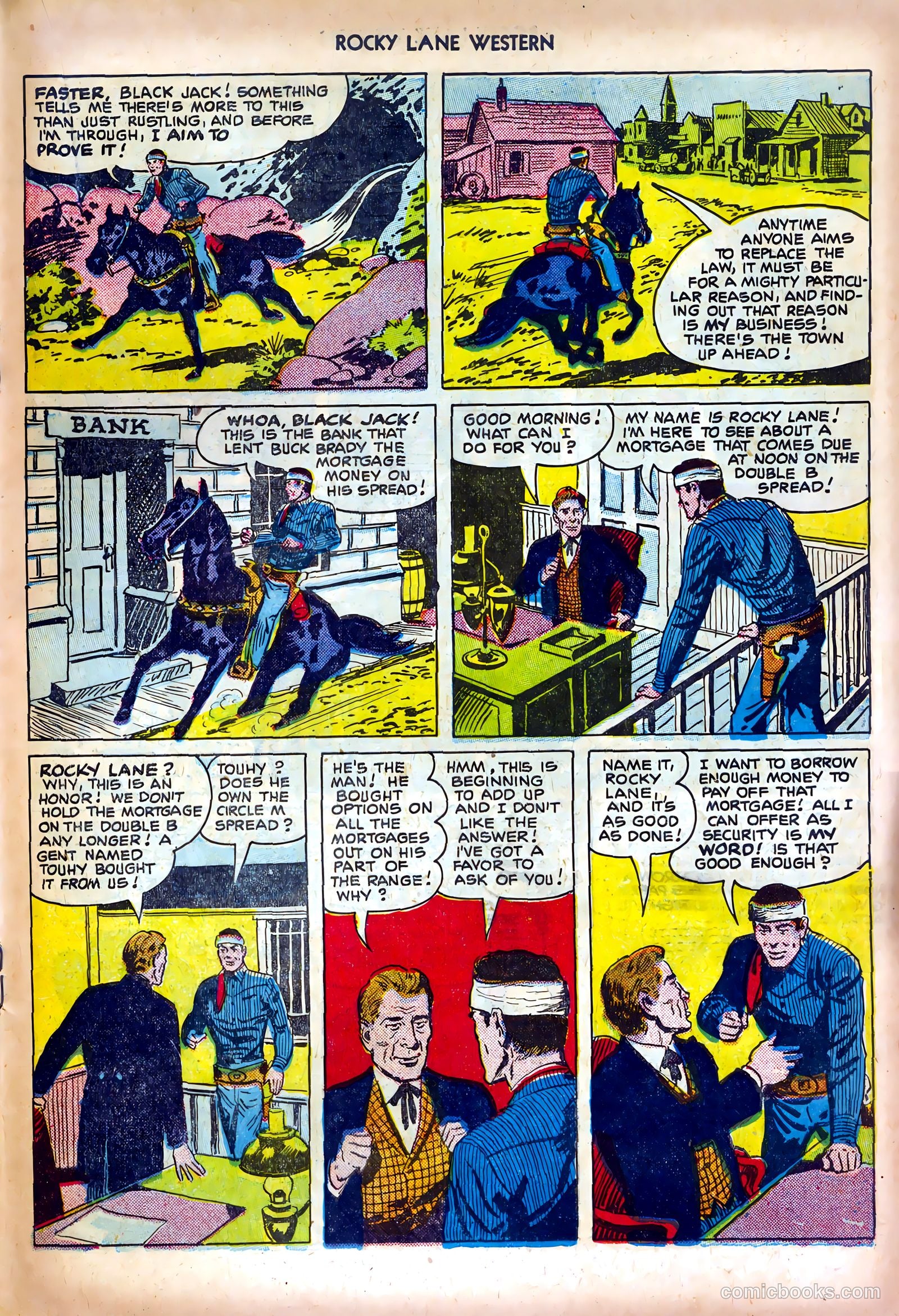 Rocky Lane Western #25 (1951) — page 19 of 36