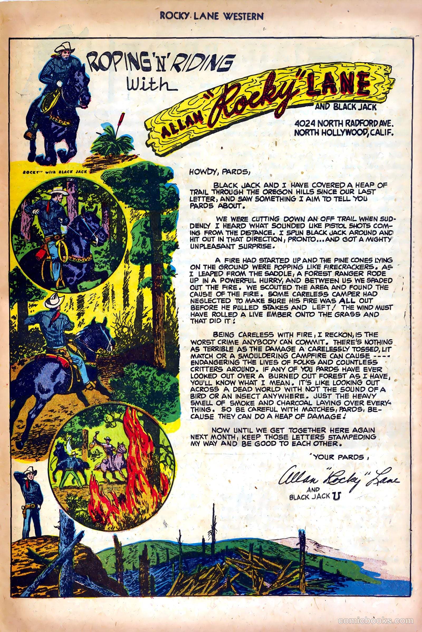Rocky Lane Western #25 (1951) — page 23 of 36