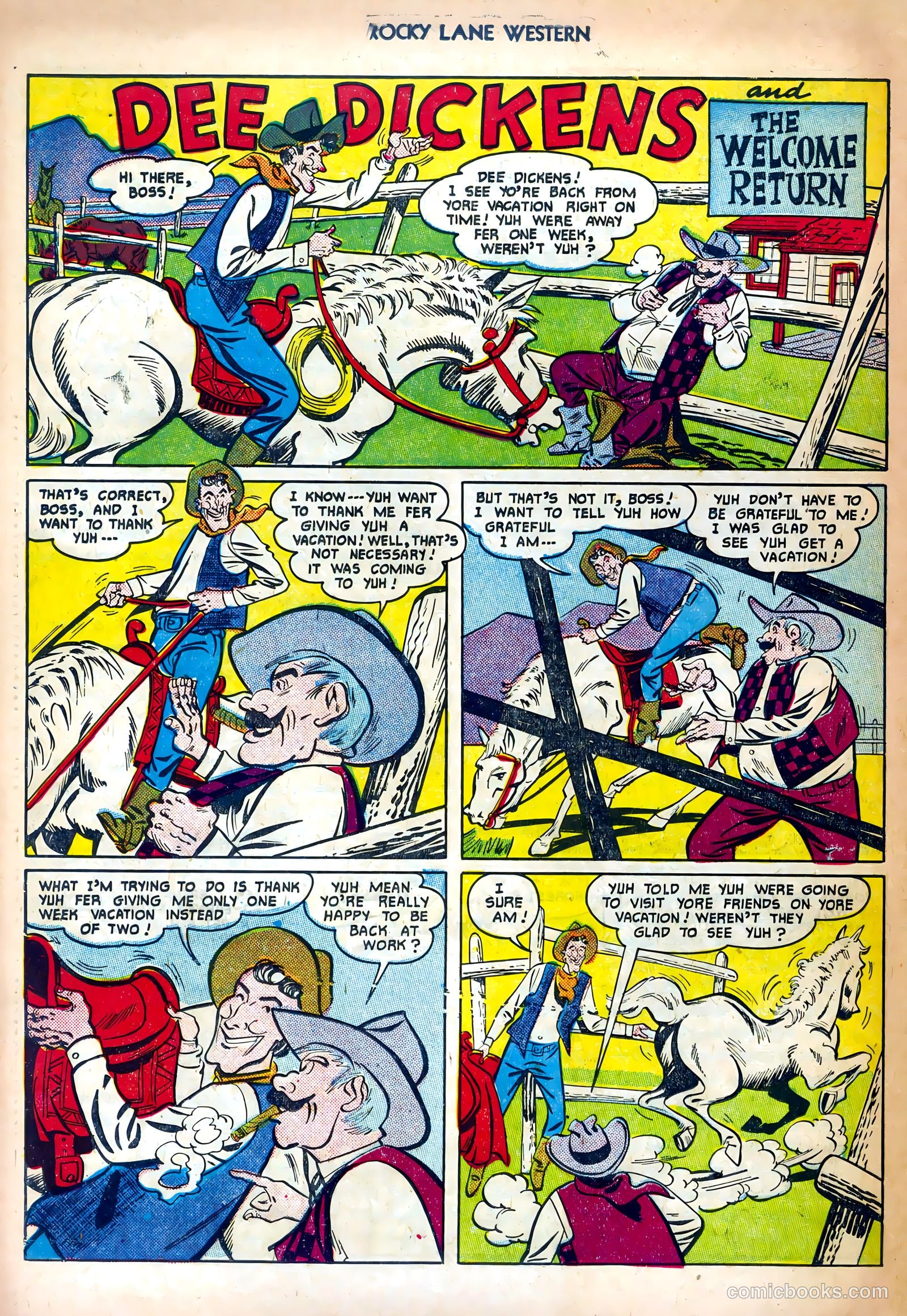 Rocky Lane Western #25 (1951) — page 26 of 36