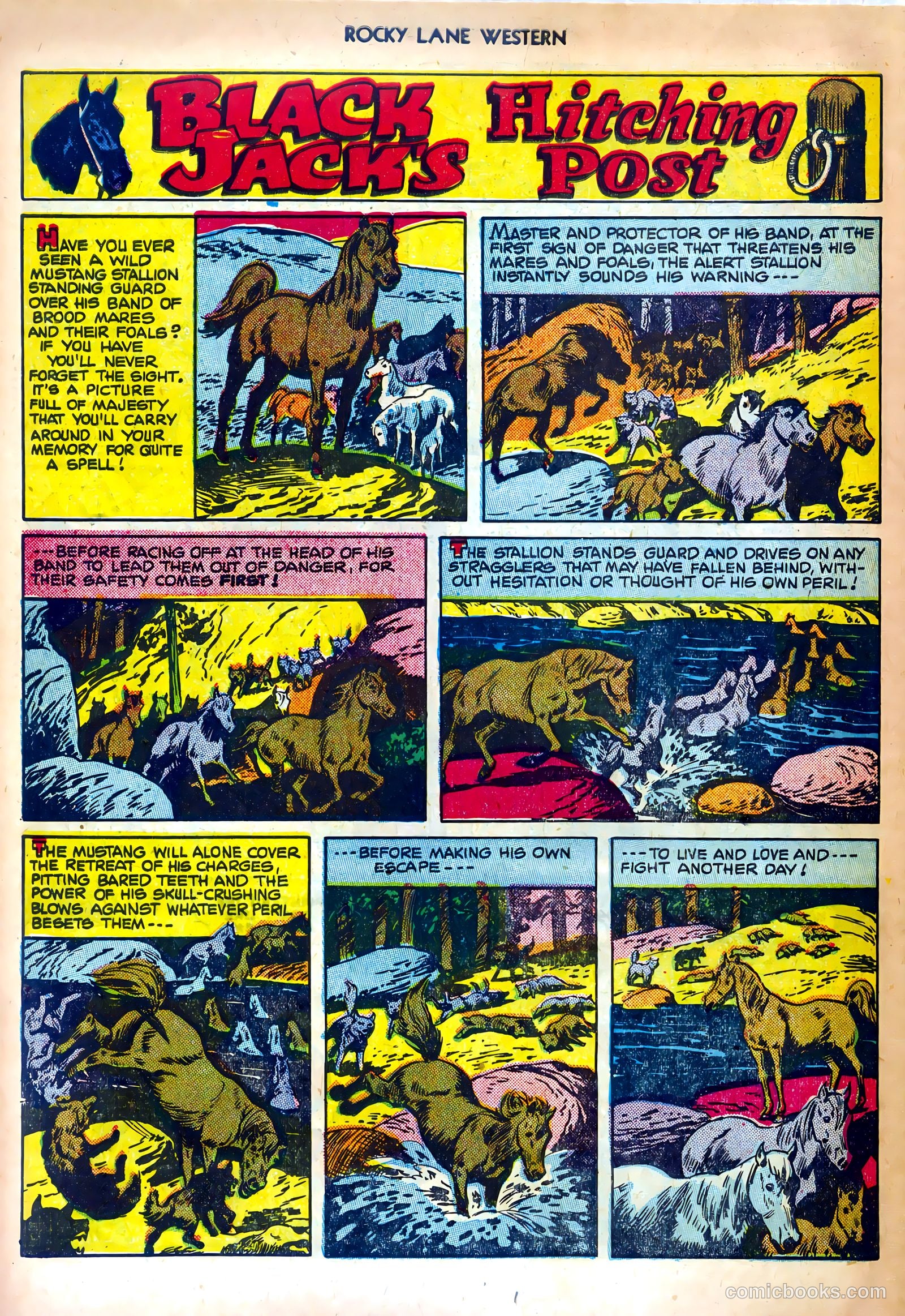 Rocky Lane Western #25 (1951) — page 30 of 36