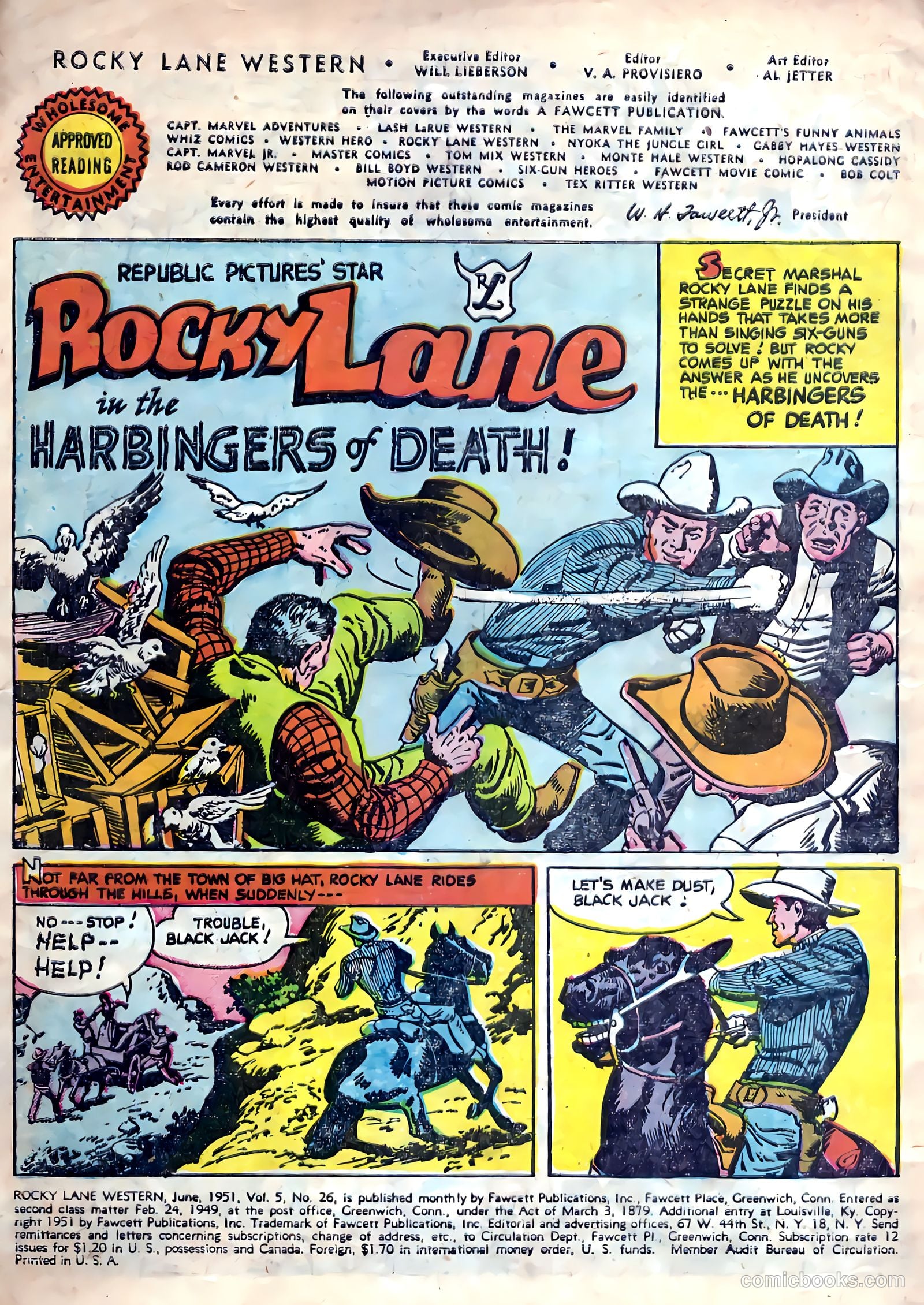 Rocky Lane Western #26 (1951) — page 6 of 38