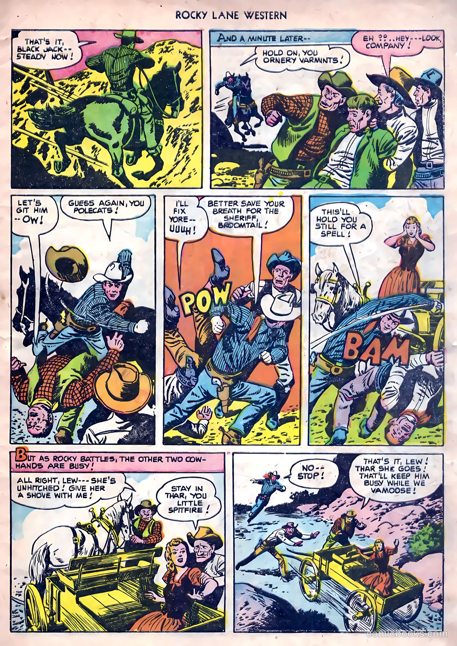 Rocky Lane Western #26 (1951) — page 7 of 38