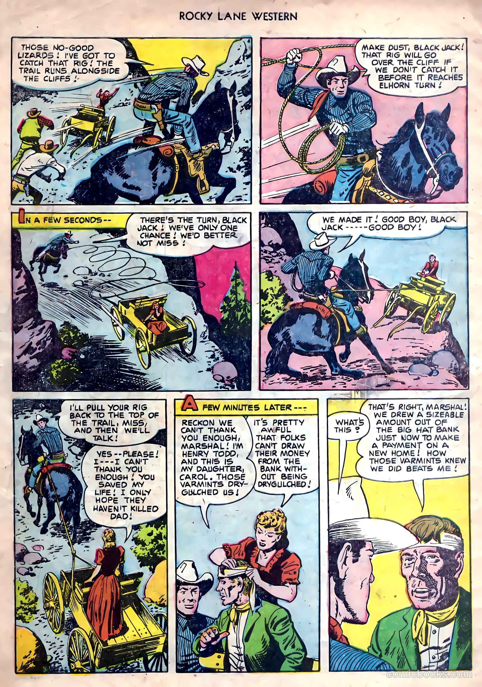 Rocky Lane Western #26 (1951) — page 8 of 38