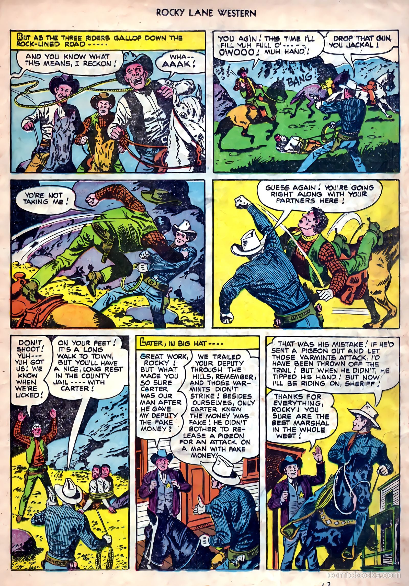 Rocky Lane Western #26 (1951) — page 15 of 38
