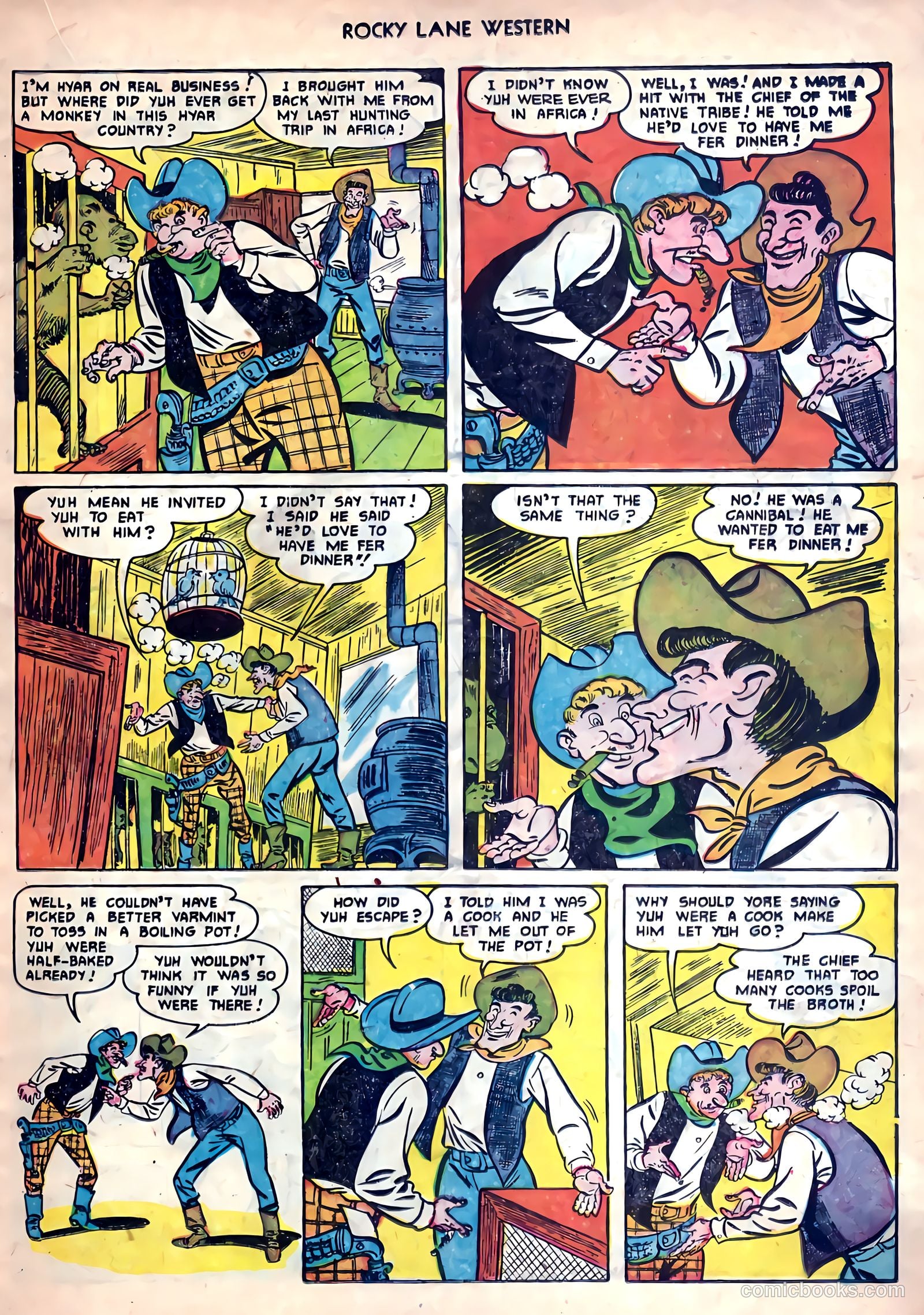 Rocky Lane Western #26 (1951) — page 21 of 38