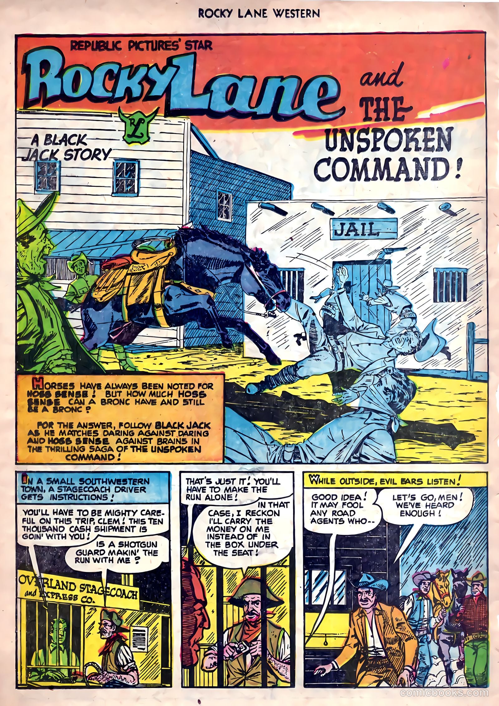 Rocky Lane Western #26 (1951) — page 28 of 38