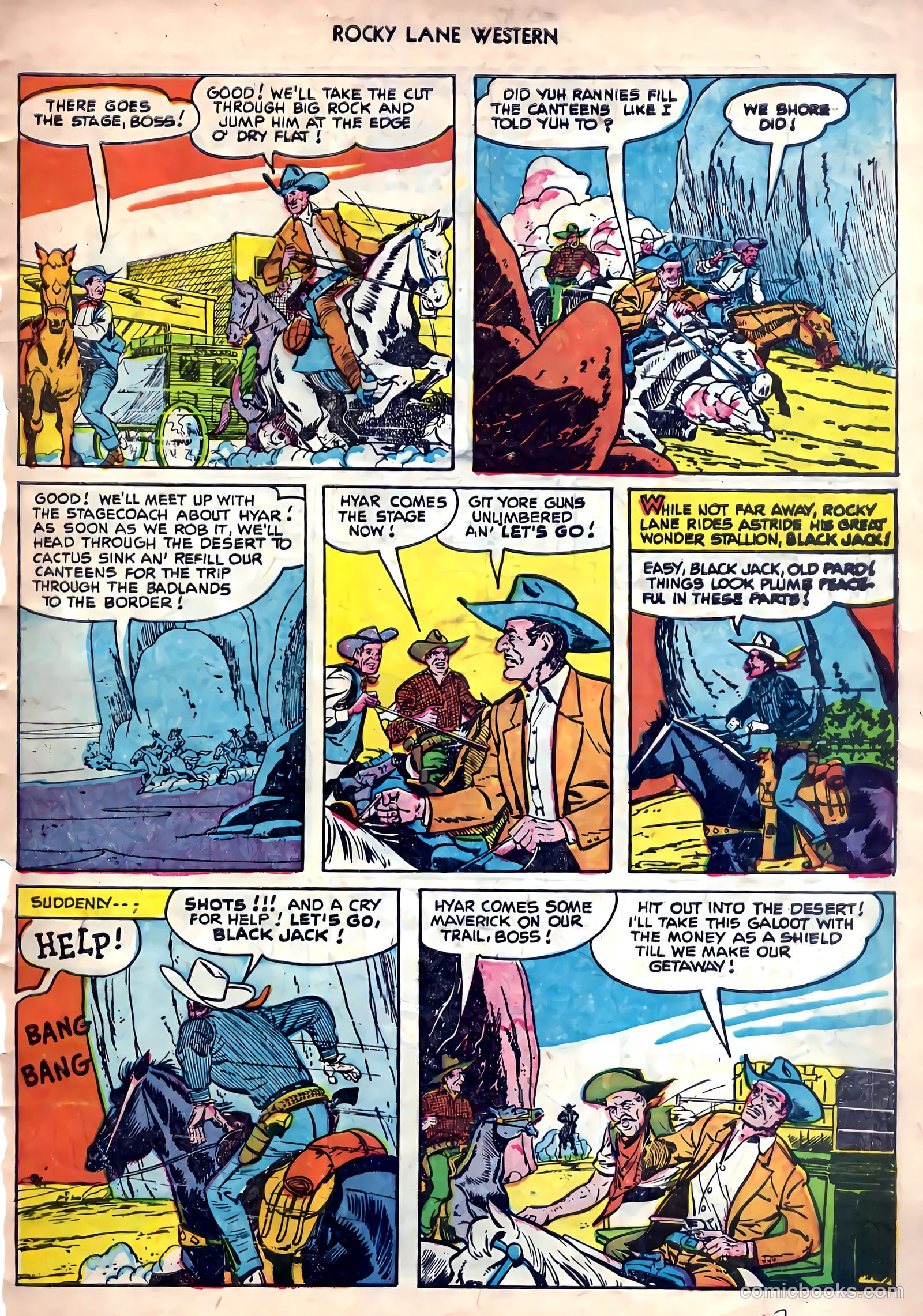 Rocky Lane Western #26 (1951) — page 29 of 38