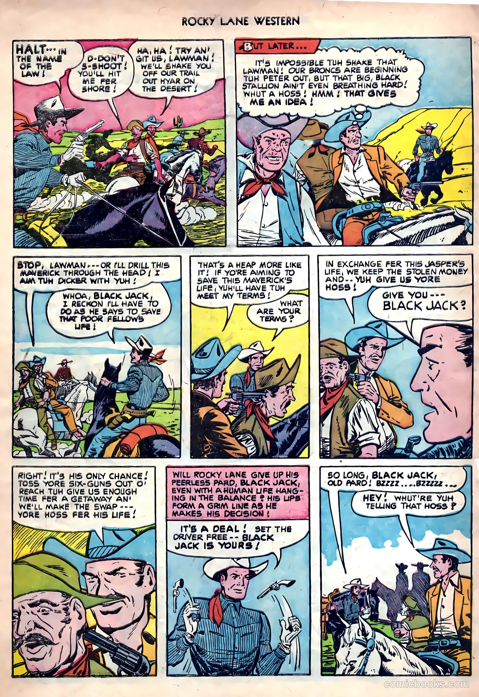 Rocky Lane Western #26 (1951) — page 30 of 38