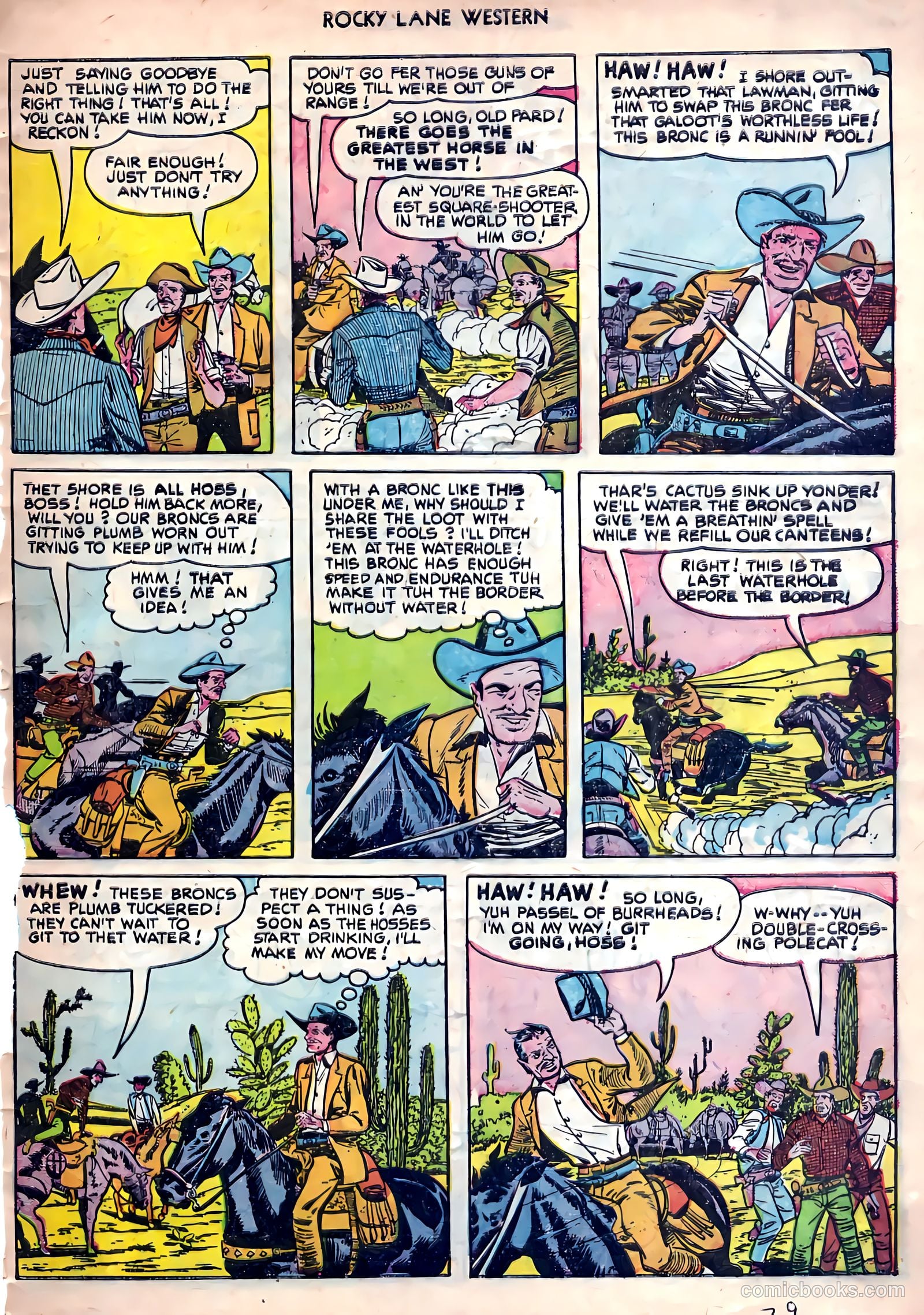 Rocky Lane Western #26 (1951) — page 31 of 38