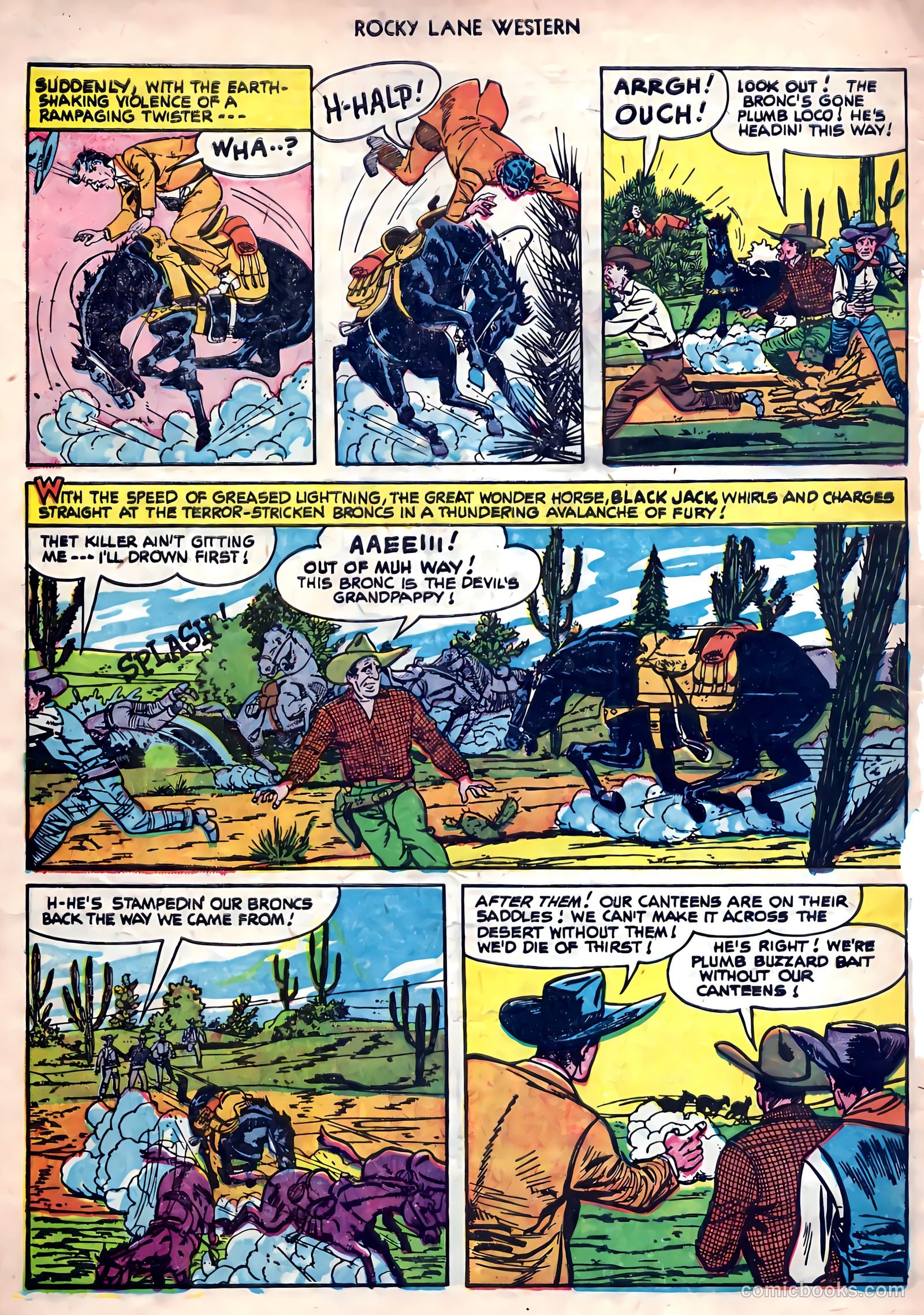 Rocky Lane Western #26 (1951) — page 32 of 38