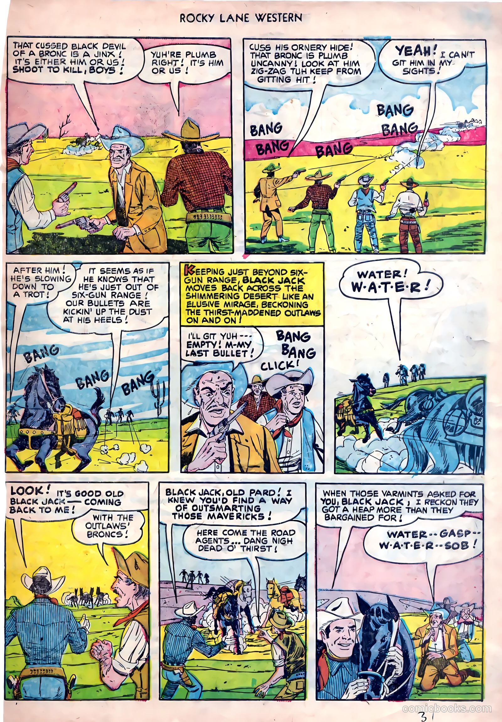 Rocky Lane Western #26 (1951) — page 33 of 38