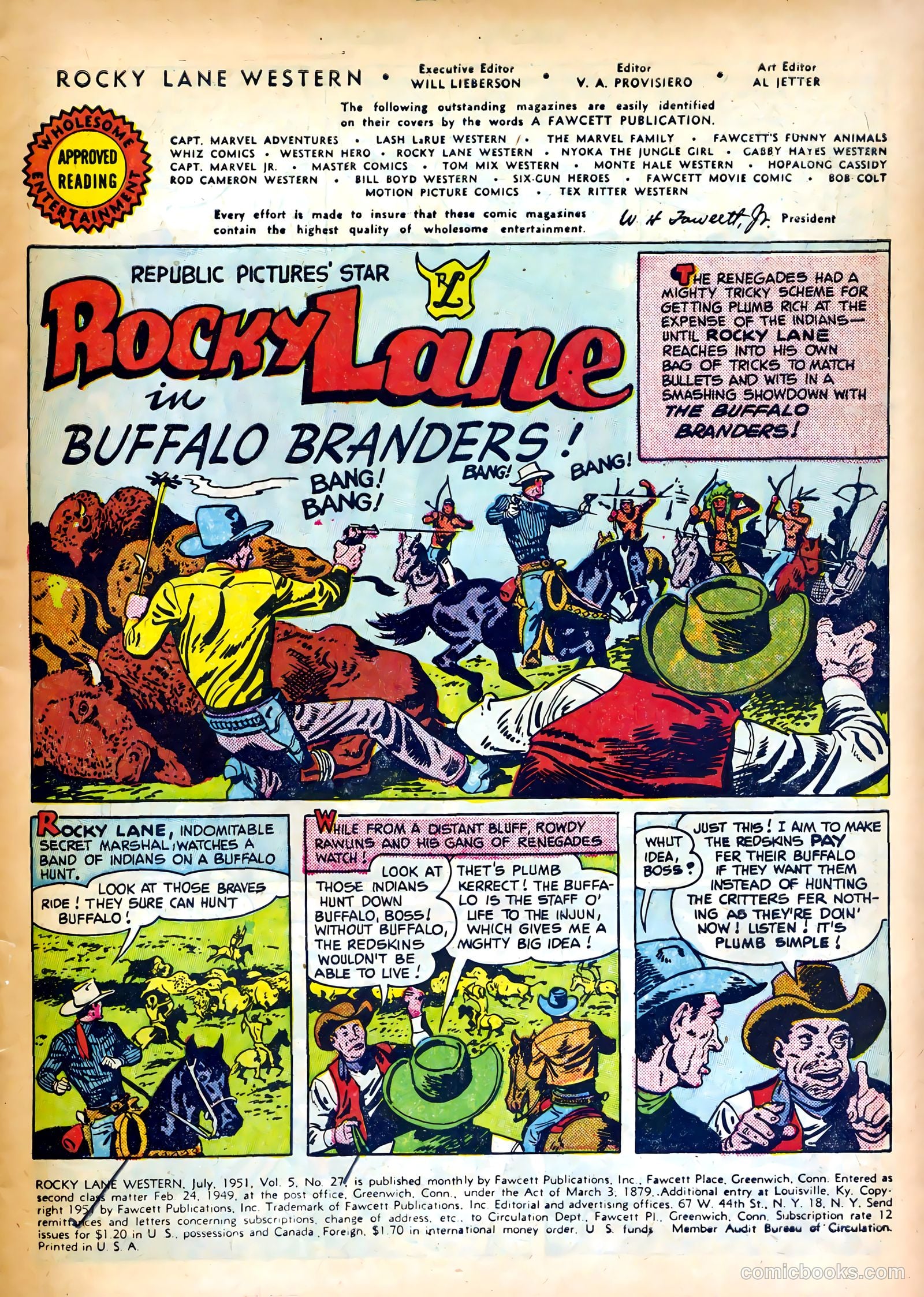 Rocky Lane Western #27 (1951) — page 3 of 36