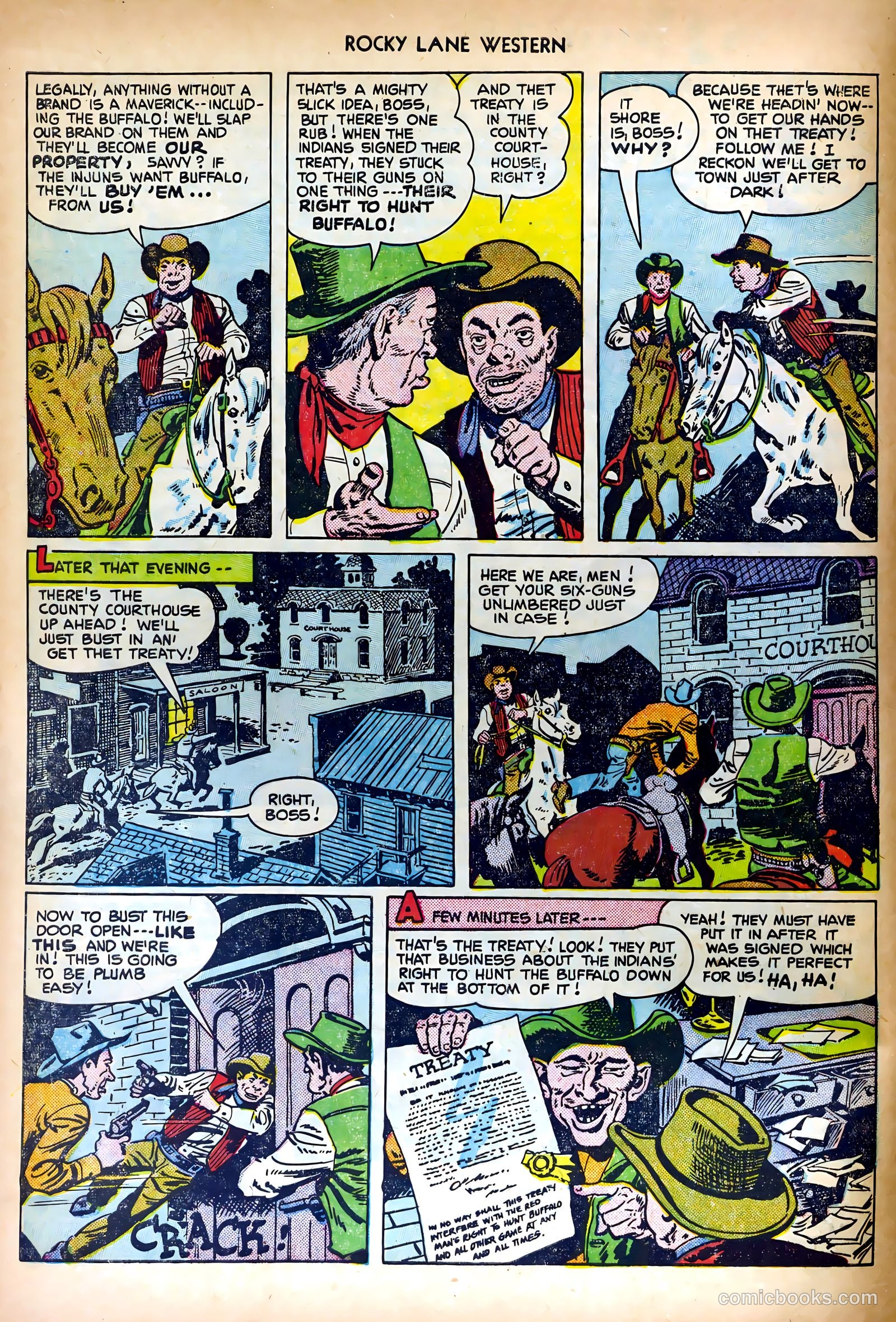 Rocky Lane Western #27 (1951) — page 4 of 36