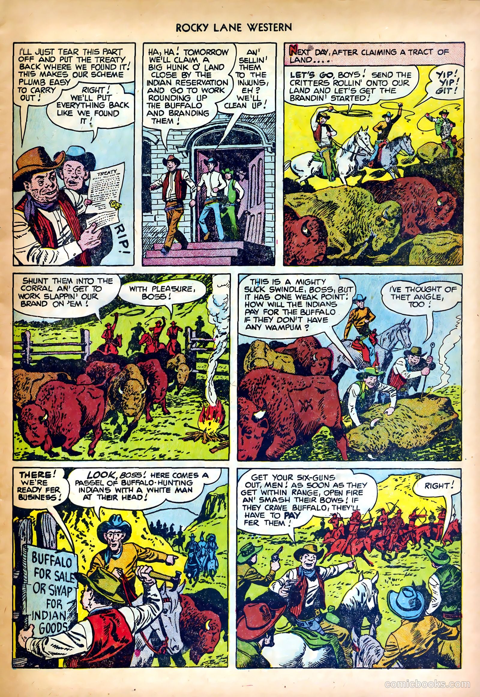 Rocky Lane Western #27 (1951) — page 5 of 36