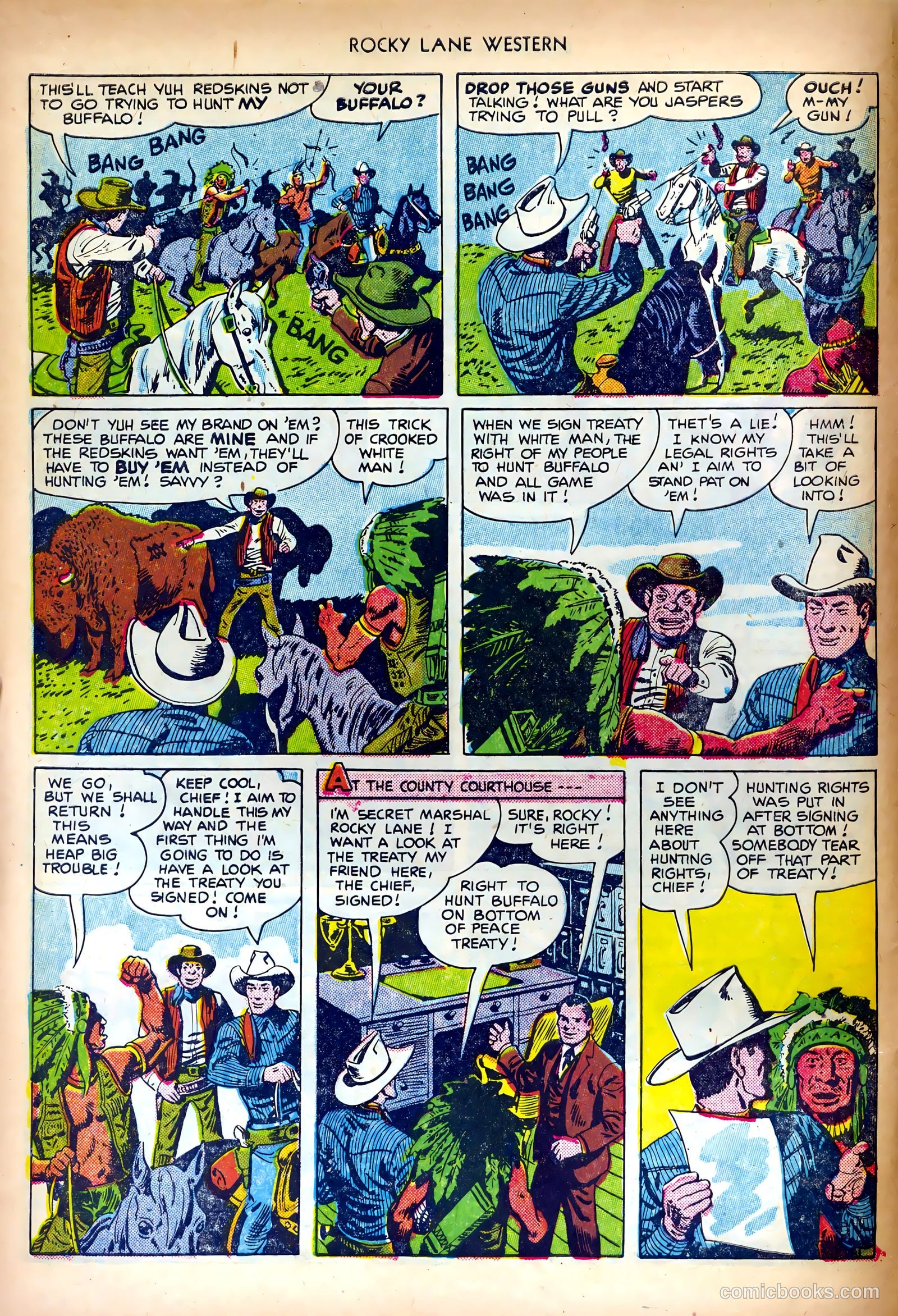 Rocky Lane Western #27 (1951) — page 6 of 36