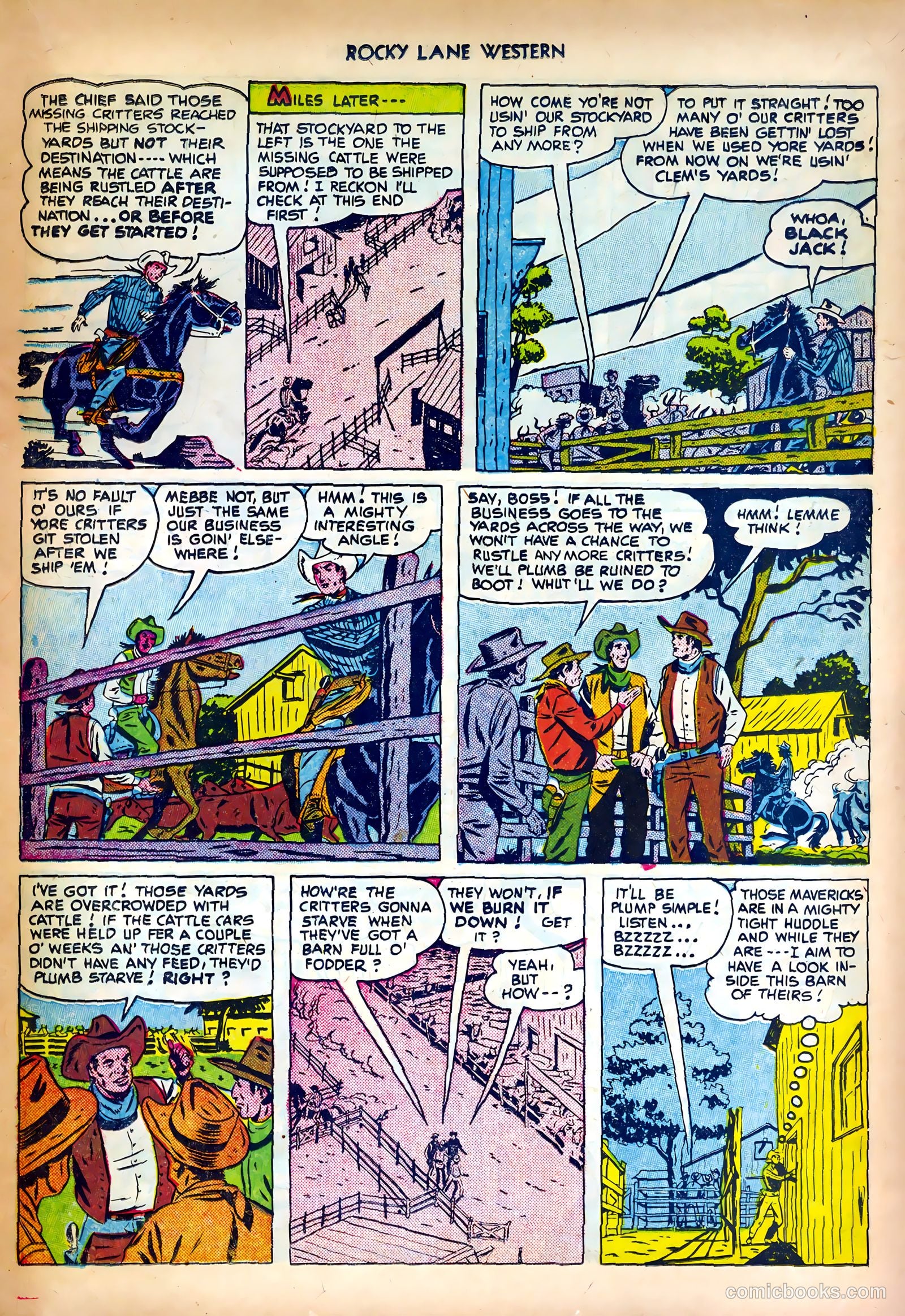 Rocky Lane Western #27 (1951) — page 15 of 36