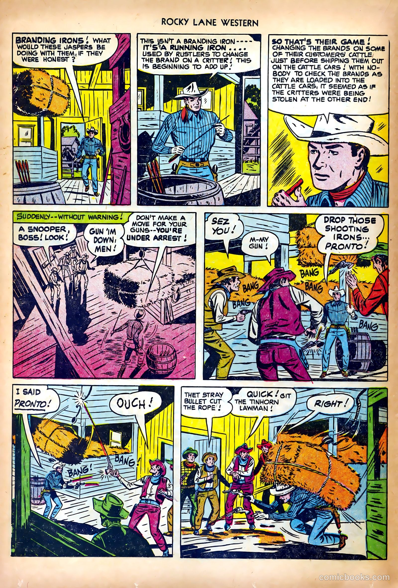 Rocky Lane Western #27 (1951) — page 16 of 36