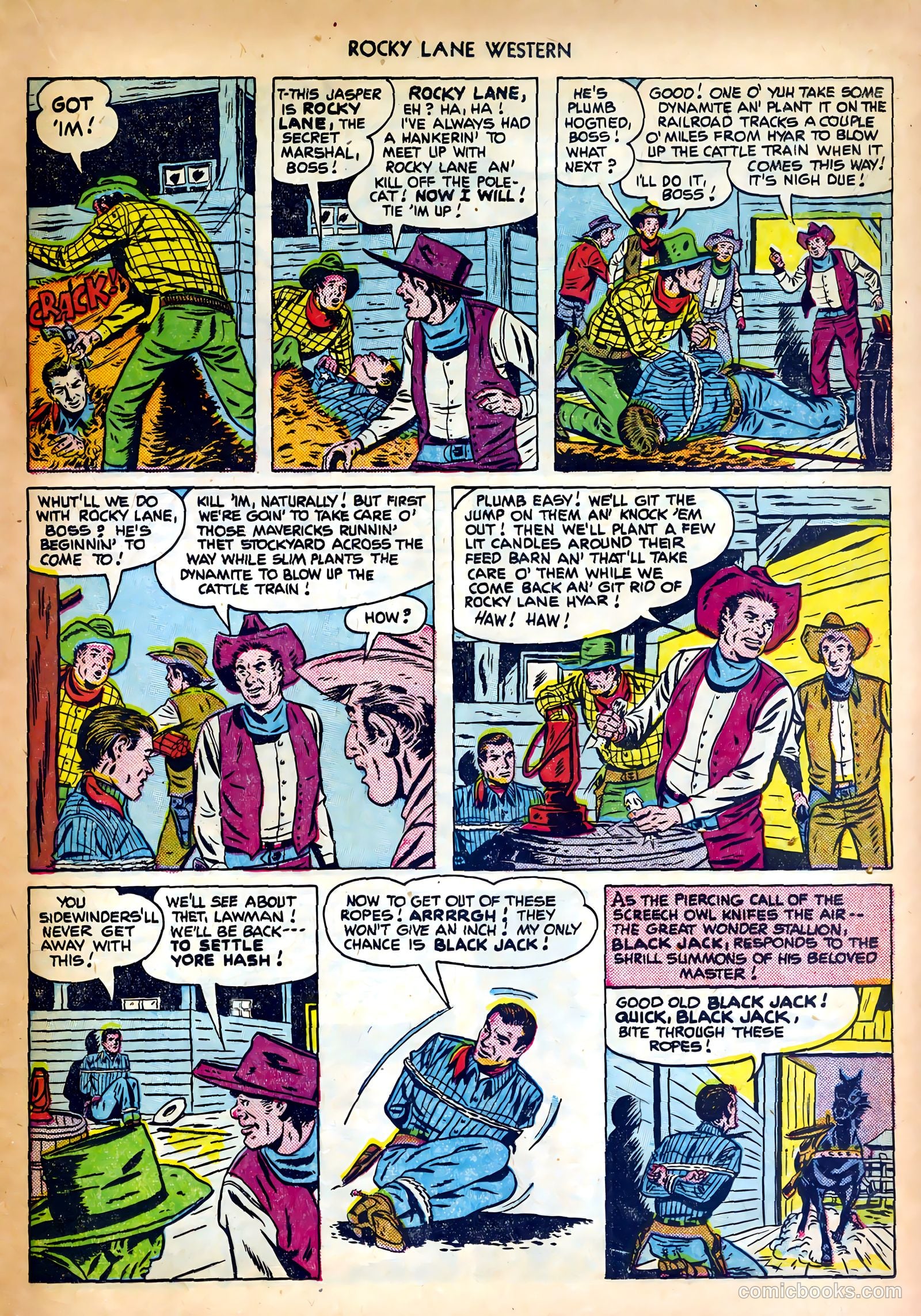 Rocky Lane Western #27 (1951) — page 17 of 36