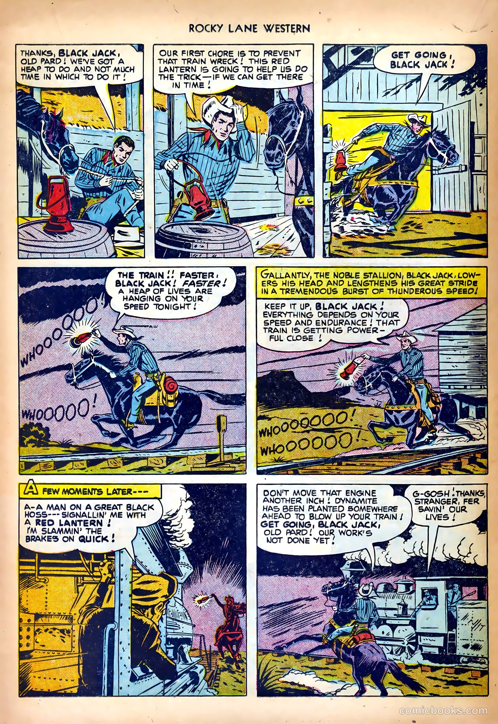 Rocky Lane Western #27 (1951) — page 18 of 36