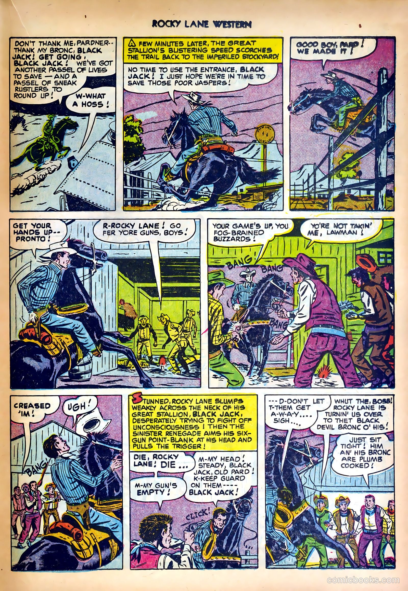 Rocky Lane Western #27 (1951) — page 19 of 36
