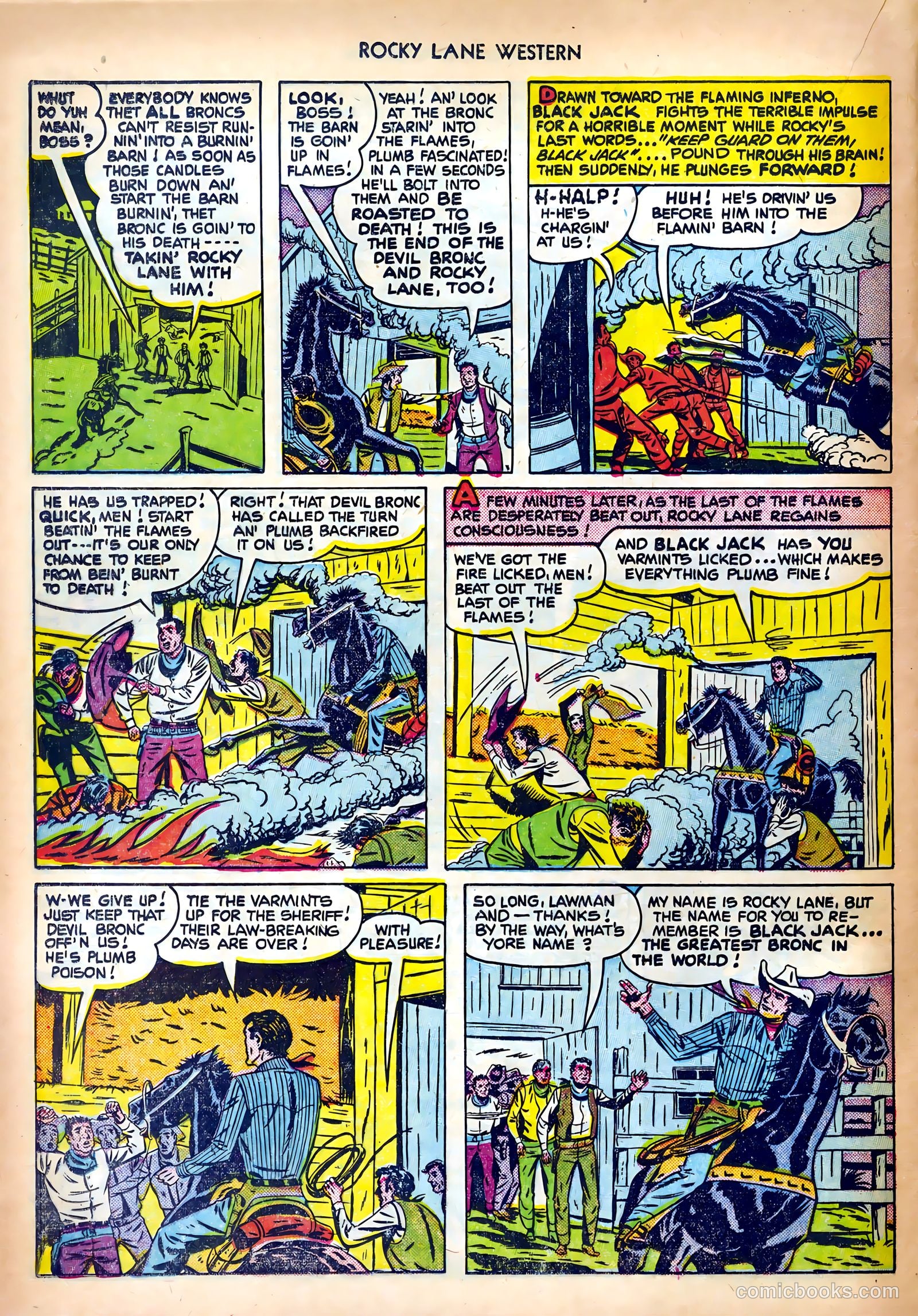 Rocky Lane Western #27 (1951) — page 20 of 36